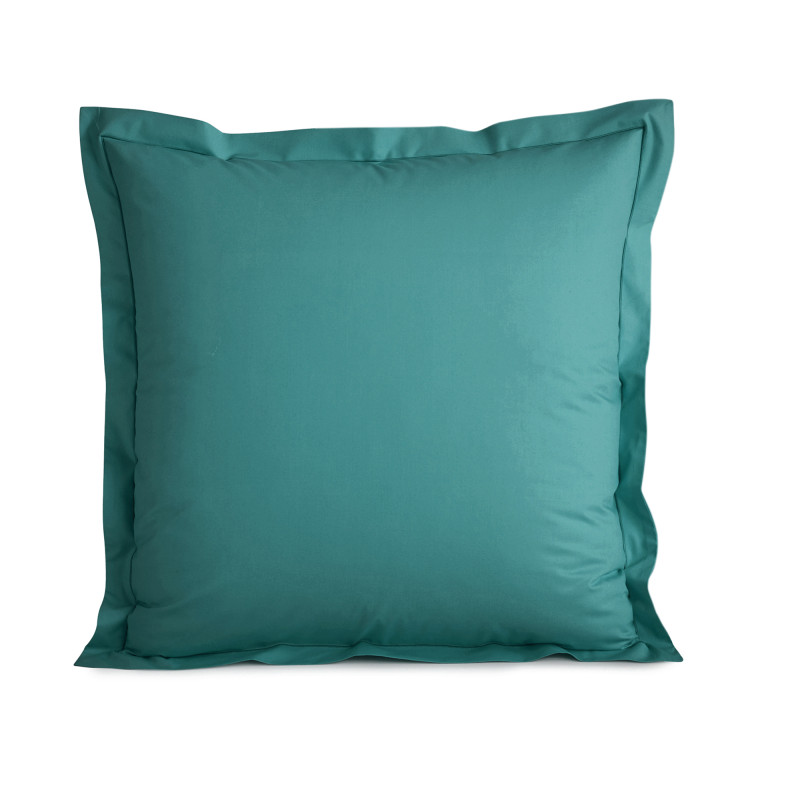 Cotton percale pillow case COTON PUR Blue