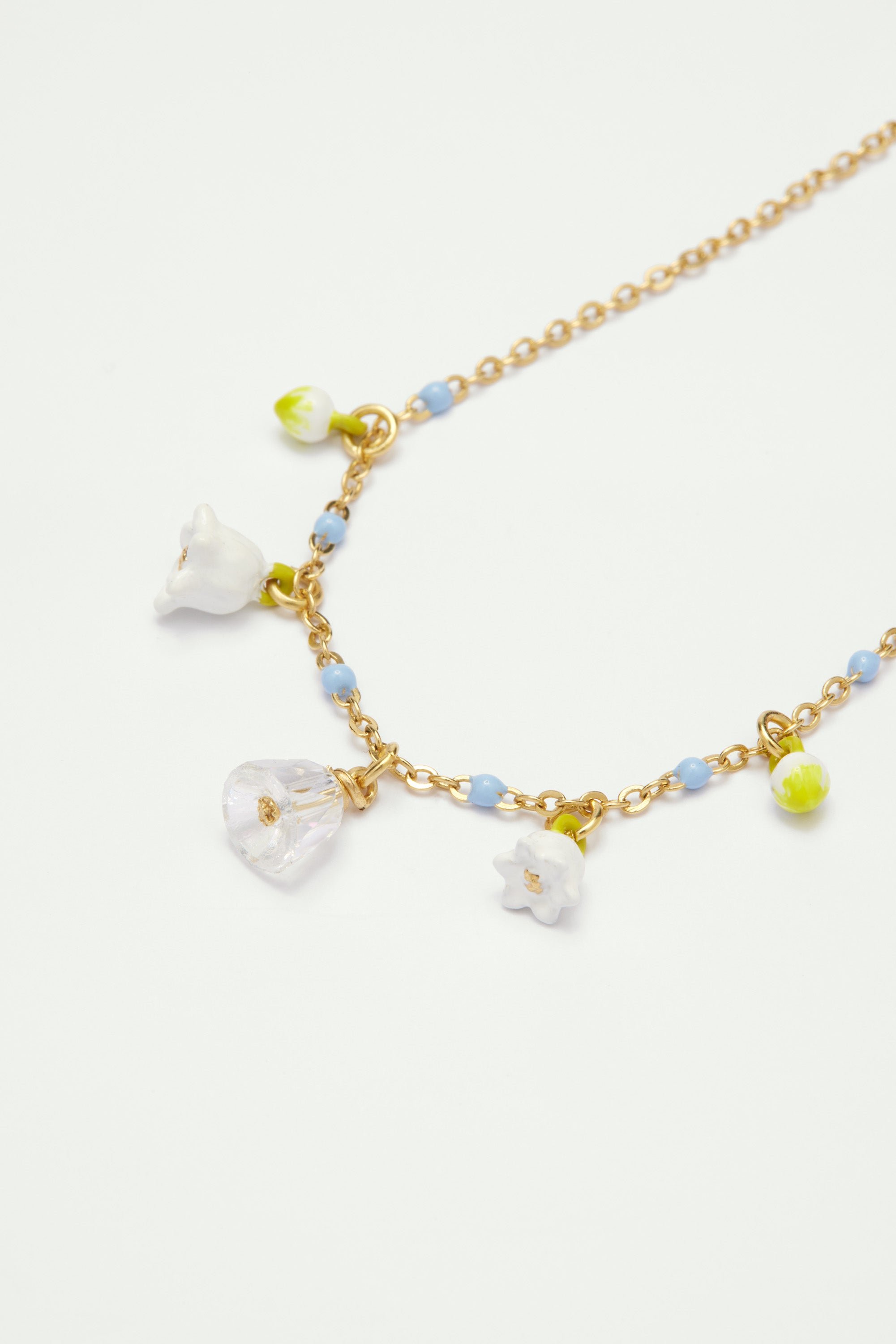 Fine Lily-Of-The-Valley Sprig Bracelet LES NEREIDES White