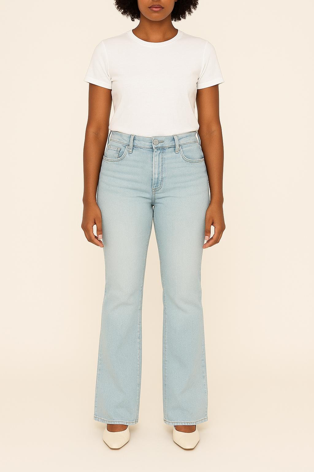 Cropped slim jeans with studs LEVI'S - Seconde main Blue