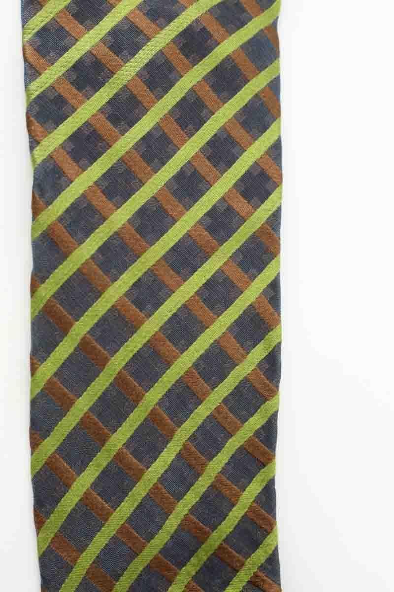 Navelli silk tie KENZO - SECONDE MAIN Green