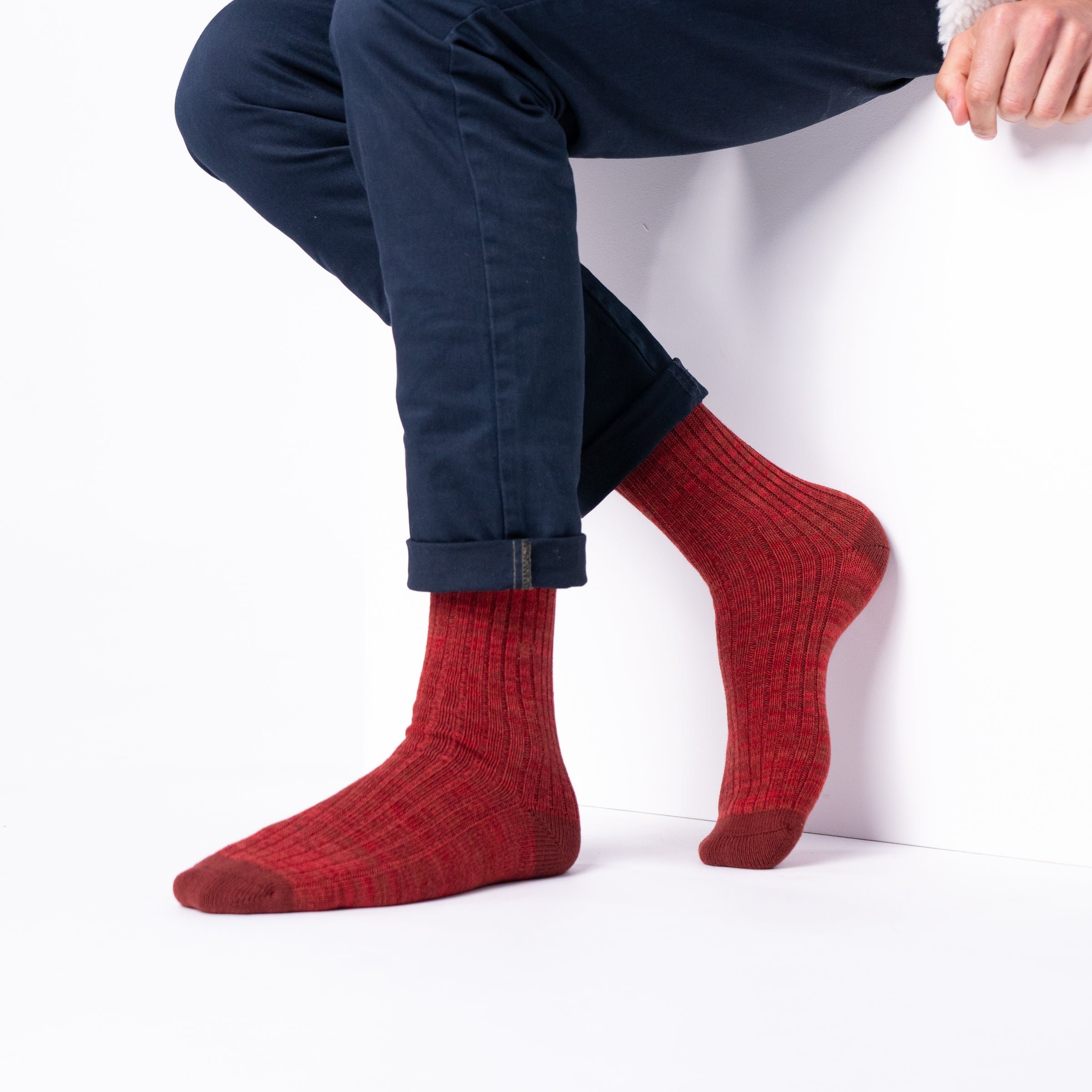 Thick cotton club socks BILLYBELT Red