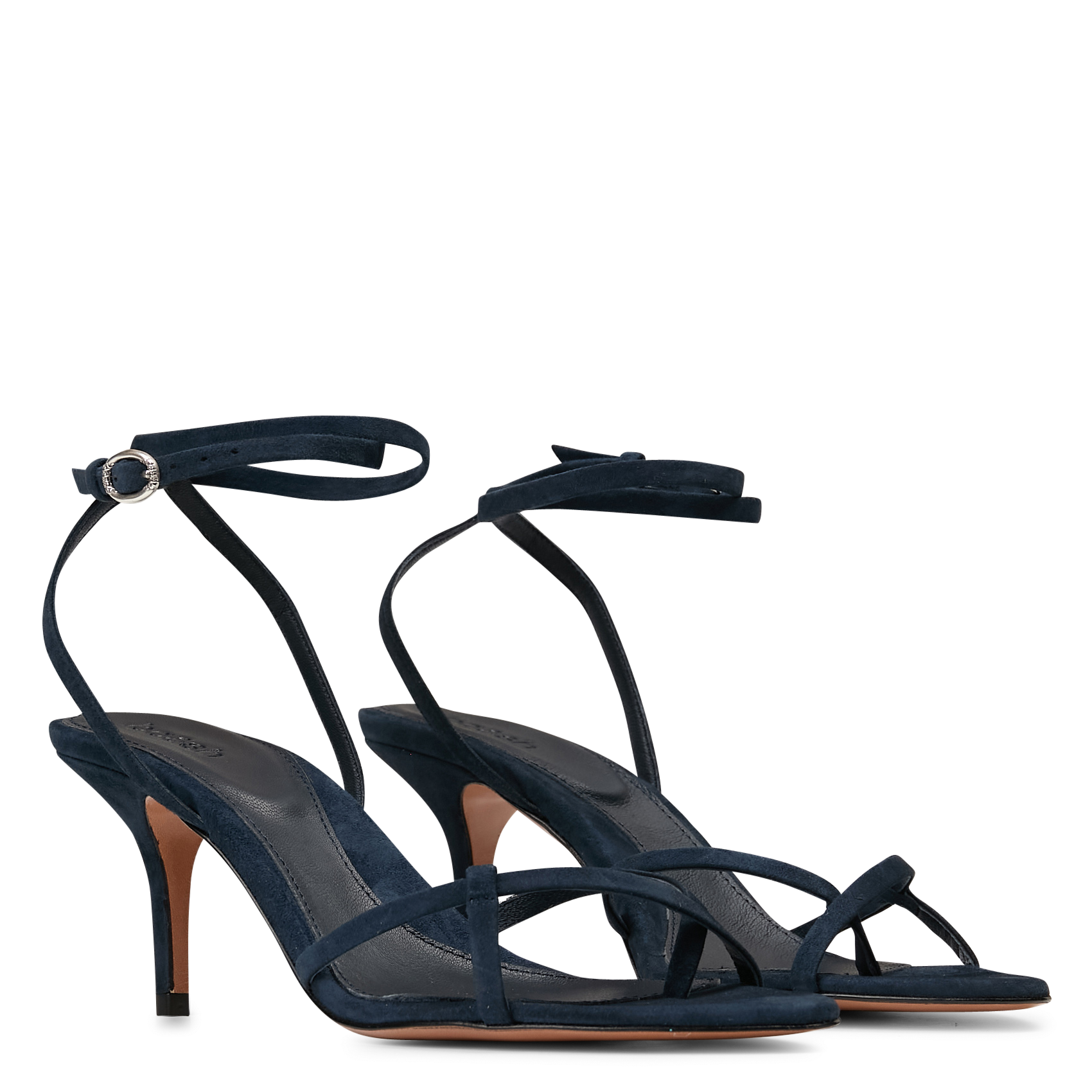 Suède sandalen met hak BA&SH Blauw