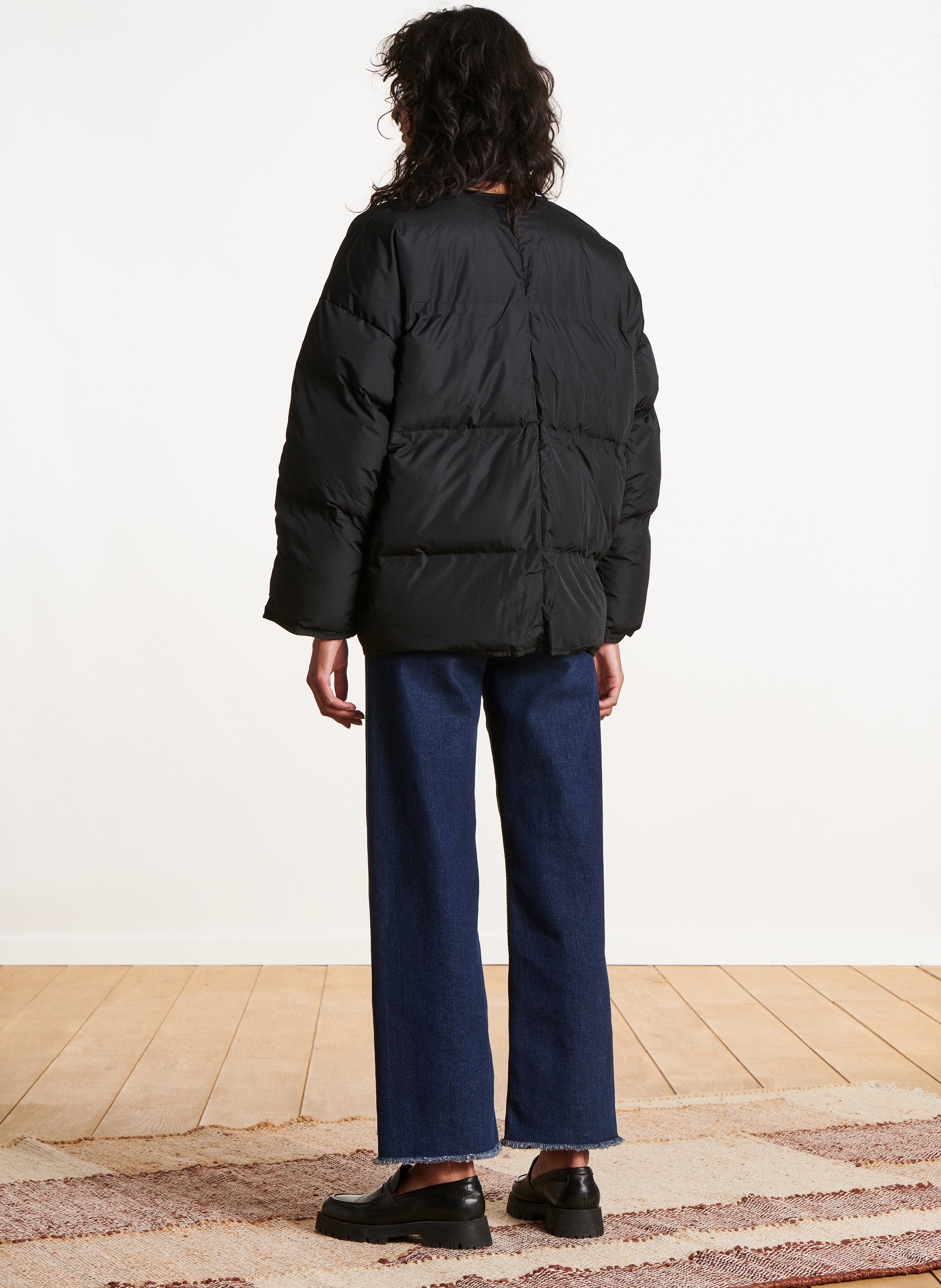 Doudoune col rond  LA FEE MARABOUTEE Noir