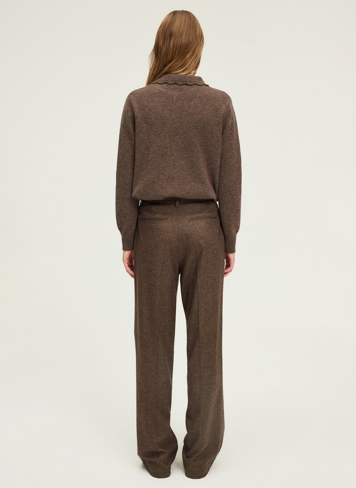 Wide trousers PABLO Brown