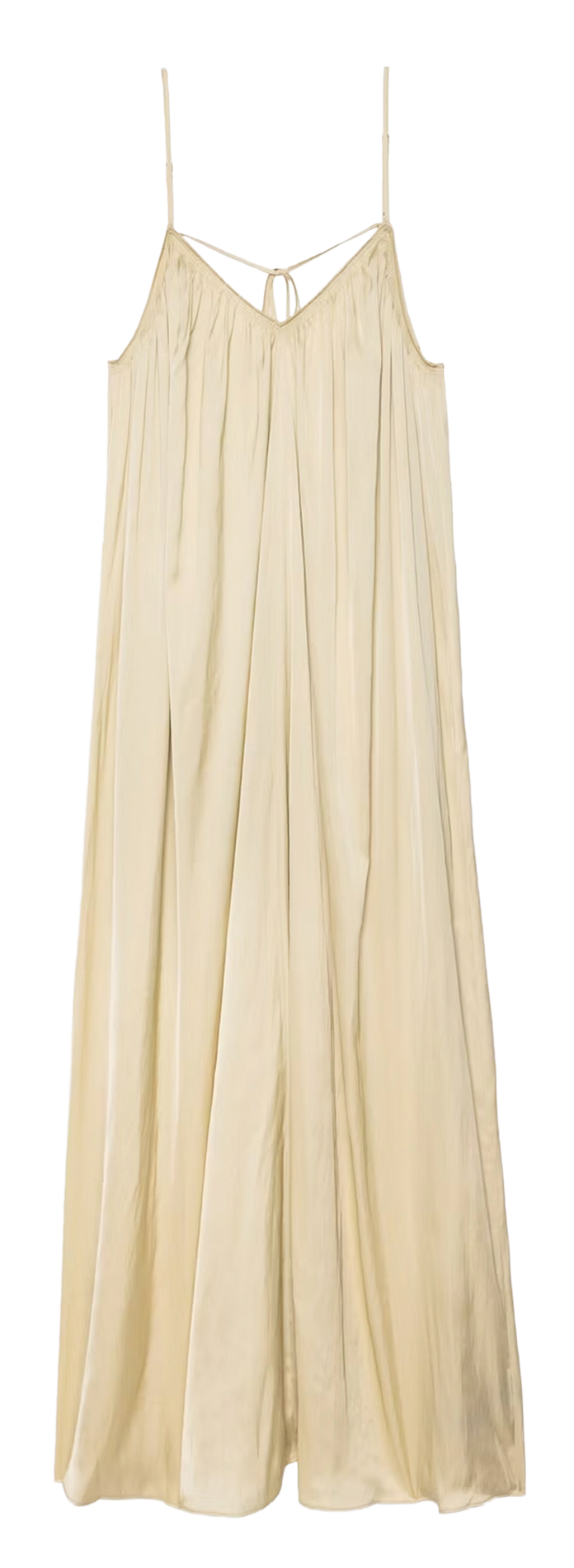 Robe longue col v satinée ZADIG&VOLTAIRE Jaune