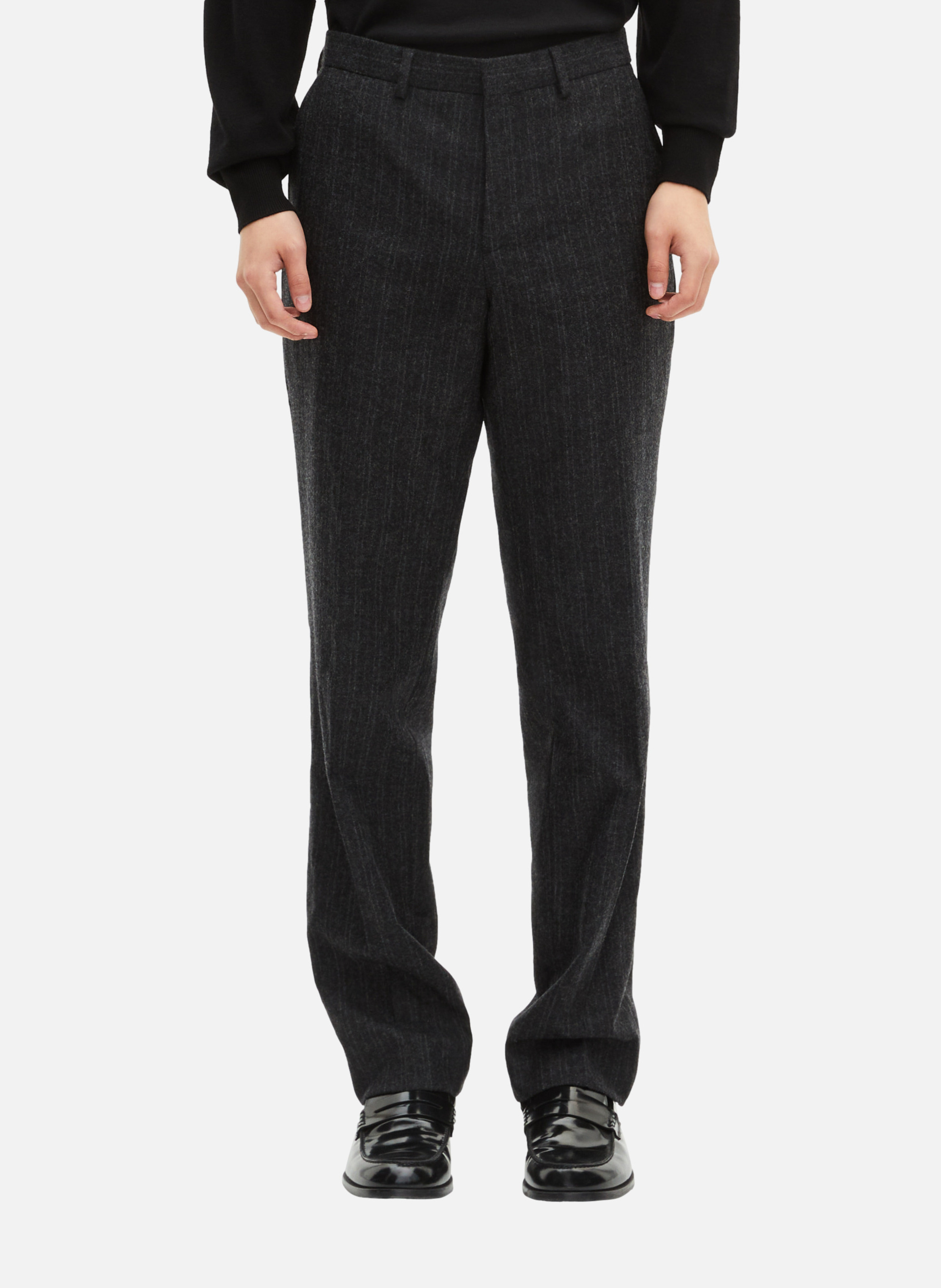 Straight-leg suit trousers with pinstripes THE KOOPLES Grey