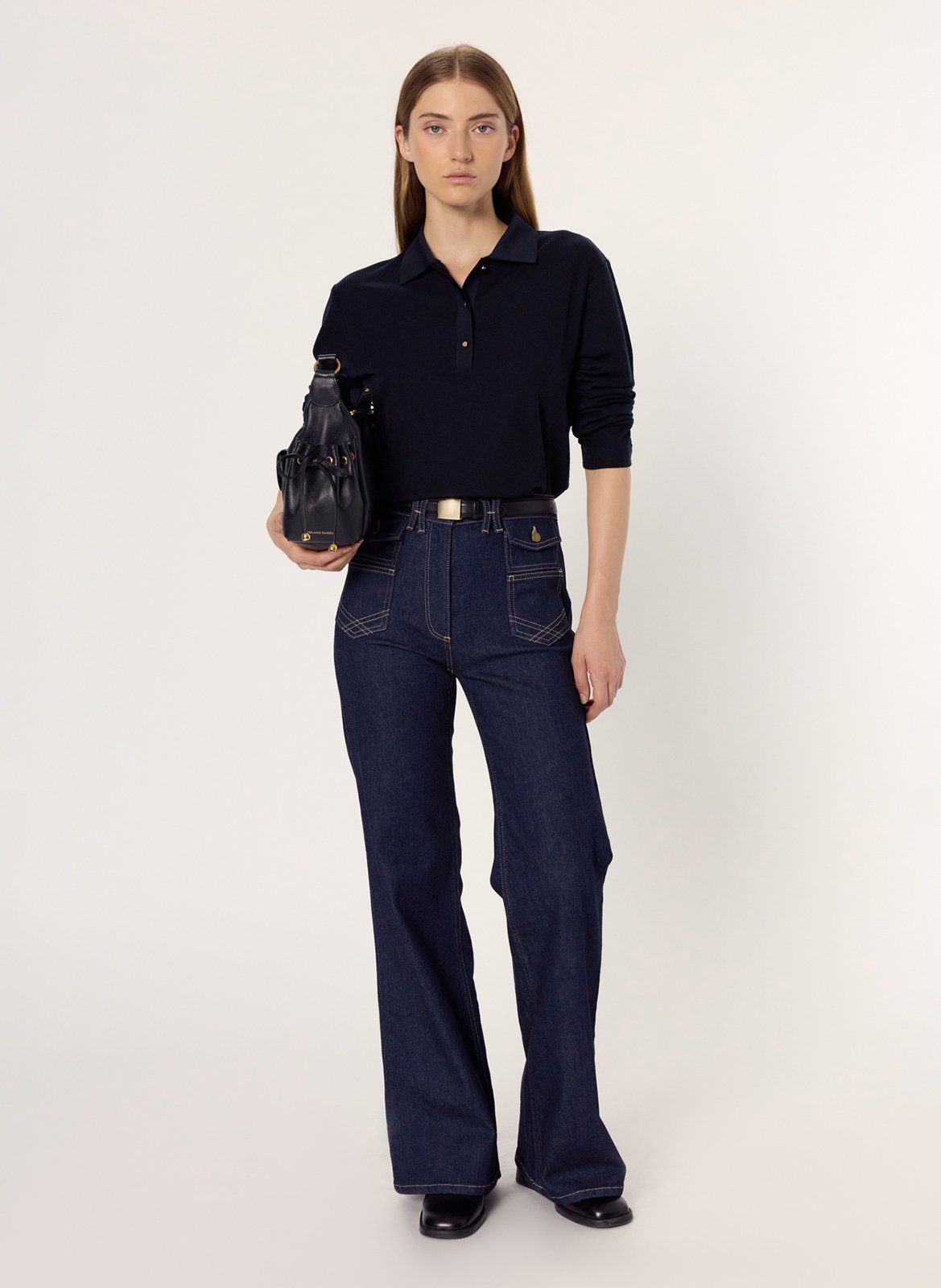 Polo en laine GERARD DAREL Bleu