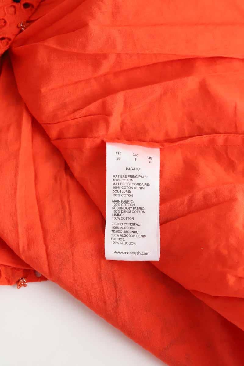 Cotton mini skirt Manoush - Seconde Main Red