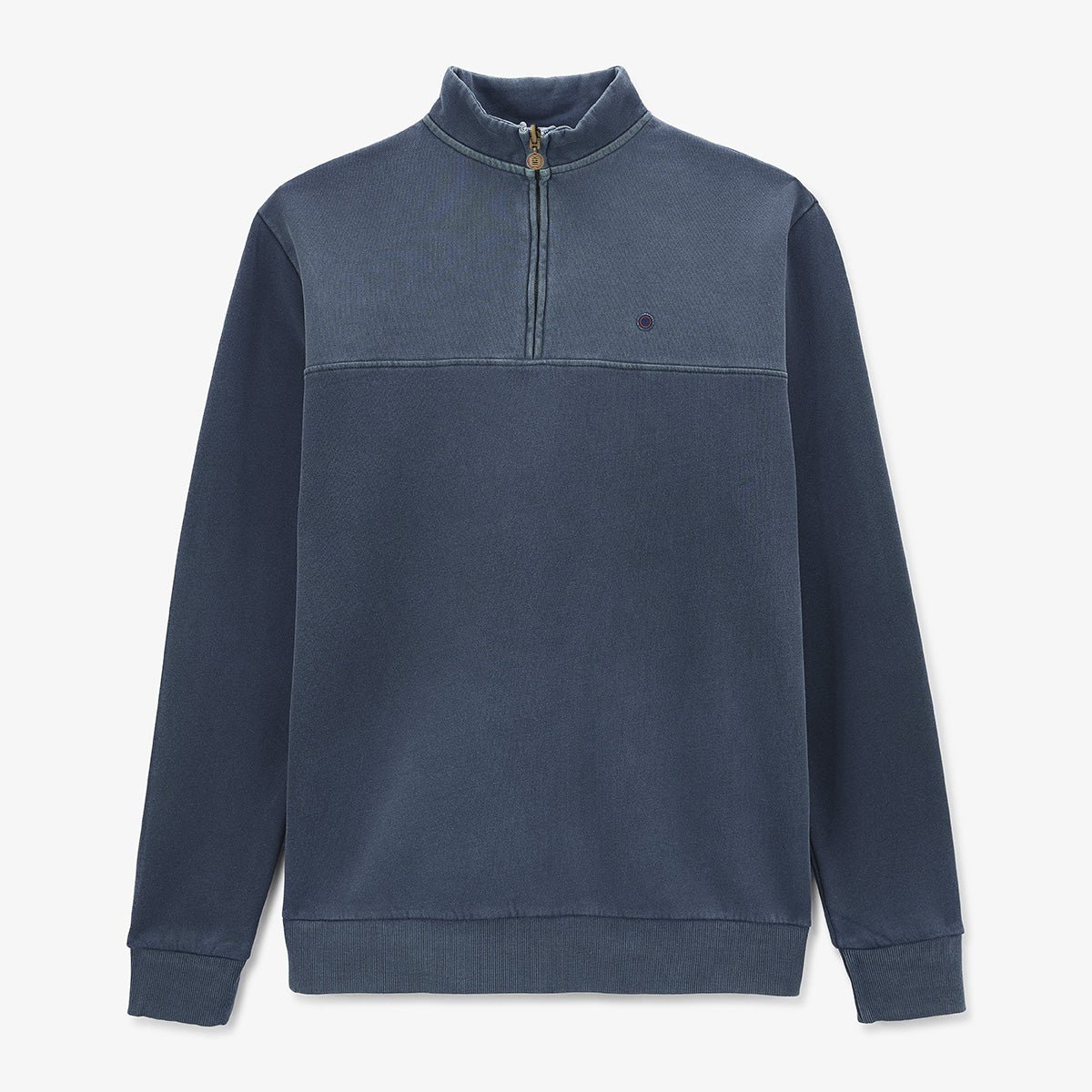 Sweatshirt with zippered collar SERGE BLANCO Blue