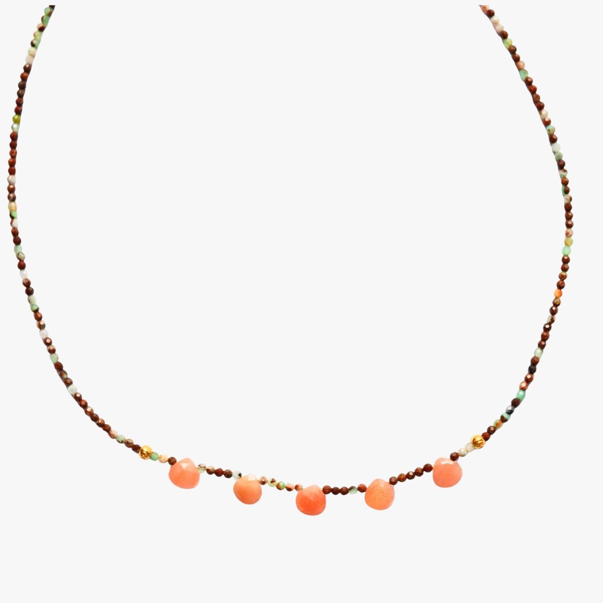 Chrysoprase necklace GINANDGER Green