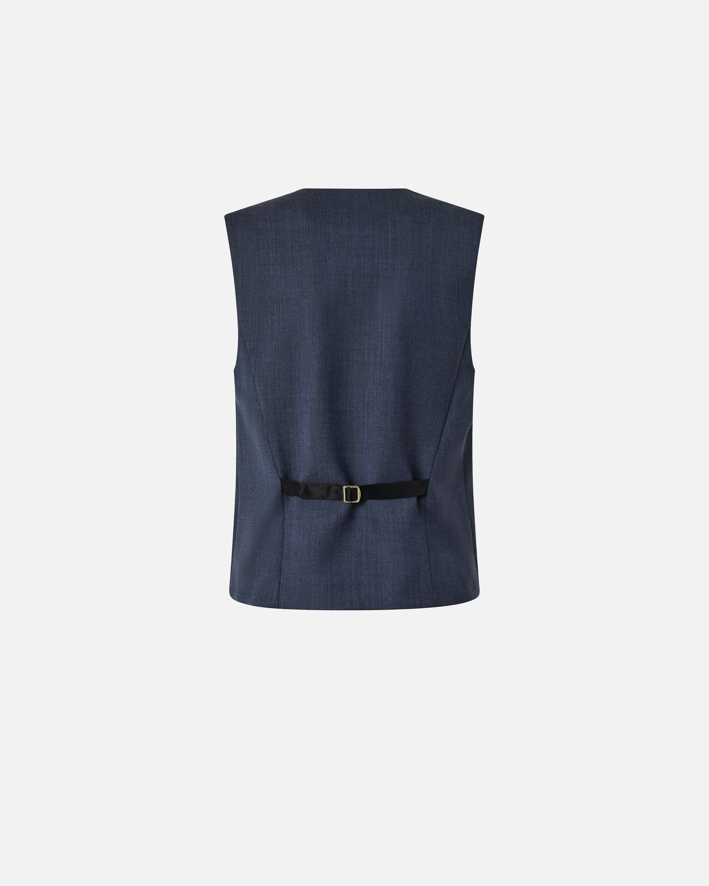 Elegant textured wool vest PINKO Blue