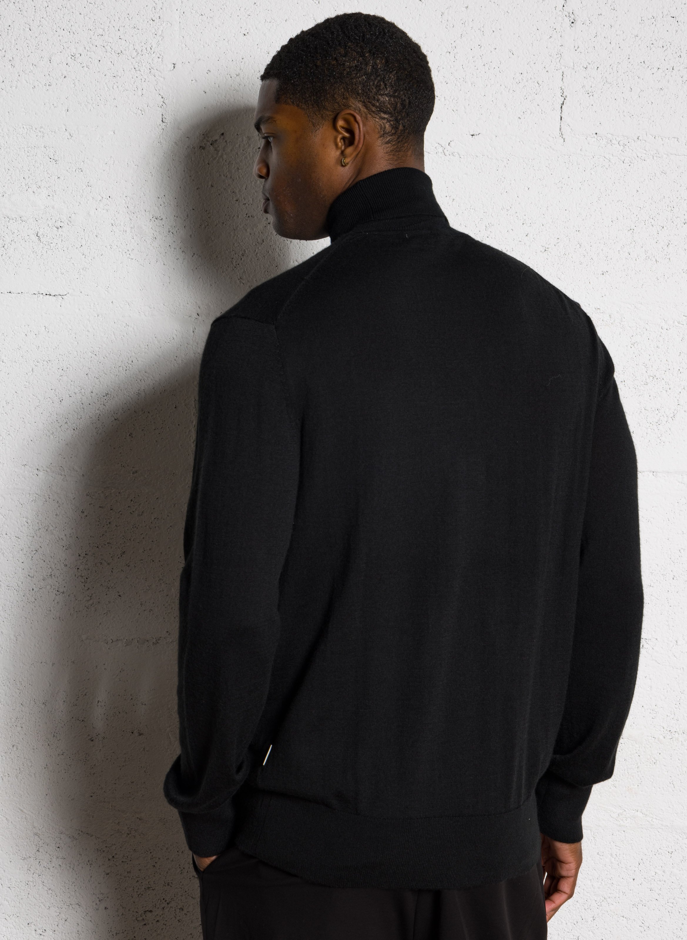 Straight knit turtleneck in wool blend MINIMUM Black