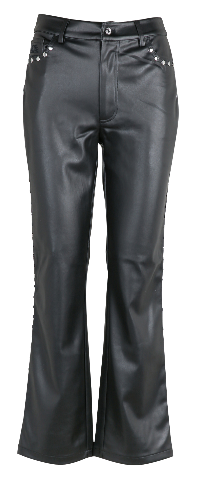 Pantalon à clous effet cuir NEVER FULLY DRESSED Noir