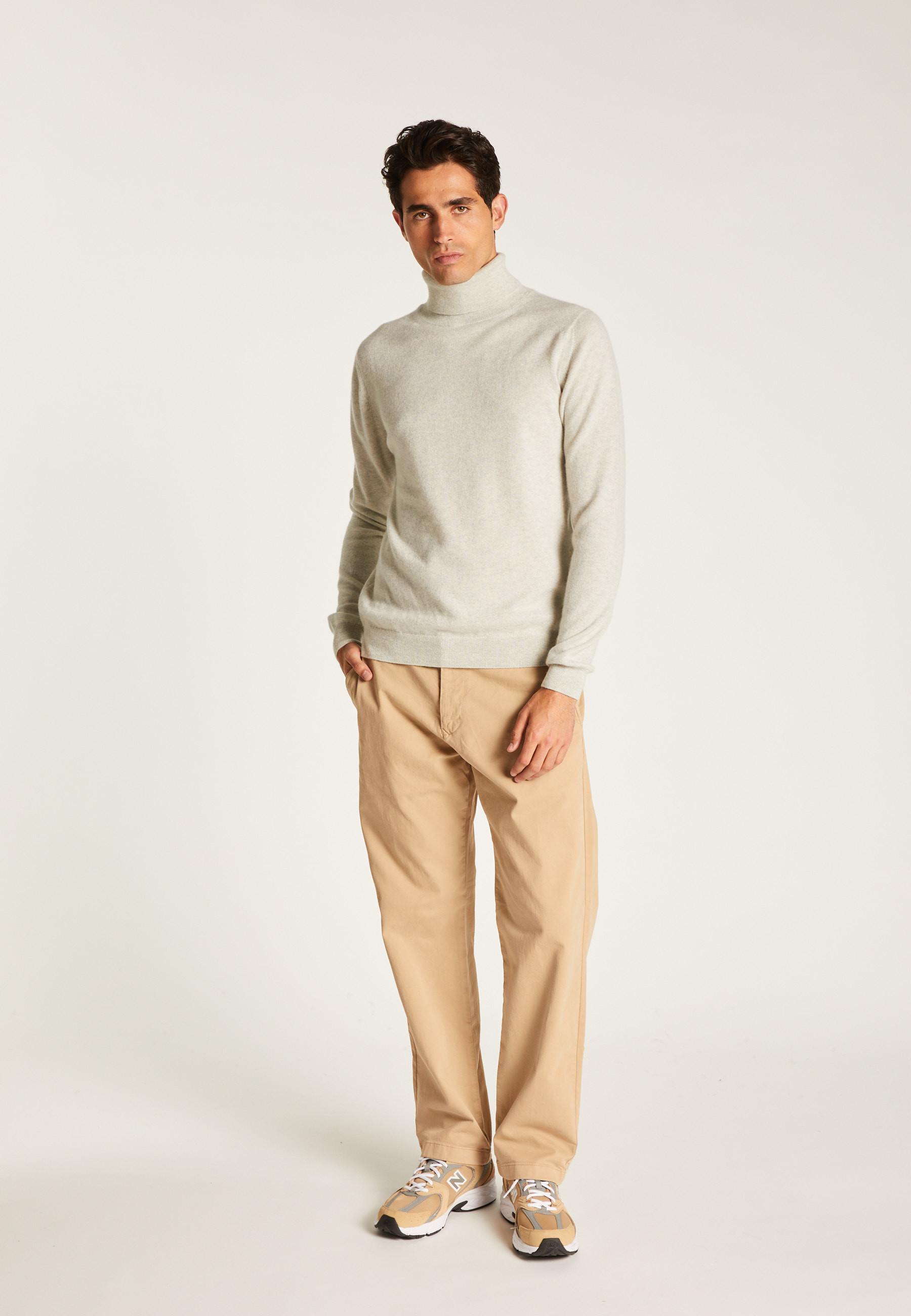 Cashmere polo neck sweater MAISON MONTAGUT