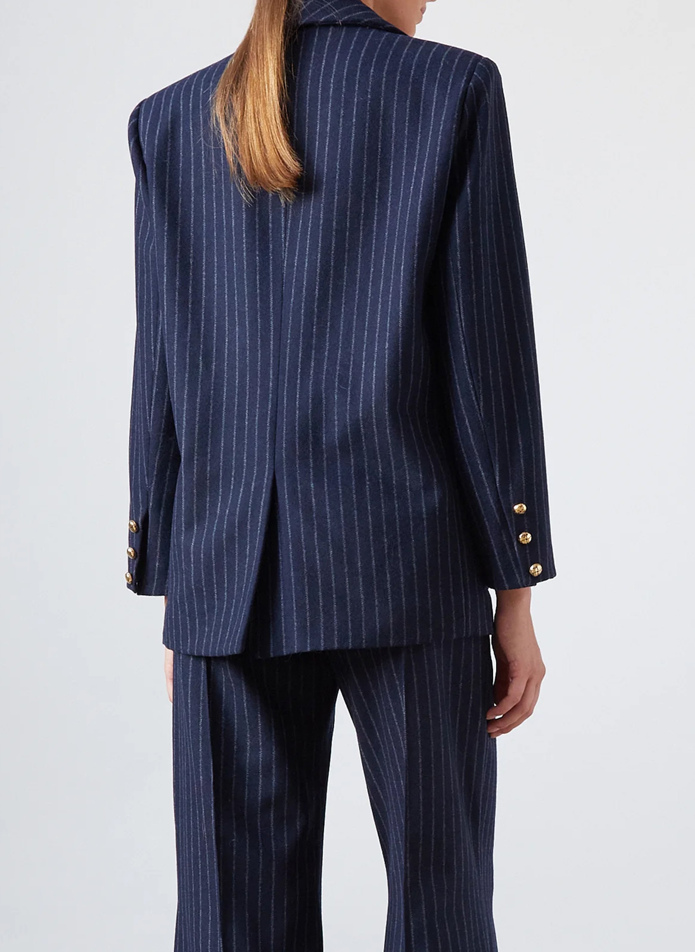 Blazer oversize en lin bio THE LABEL EDITION Bleu