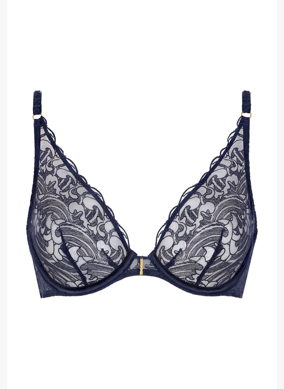 Architecture underwired triangle bra | Blue by AUBADE Architecture underwired triangle bra Blue