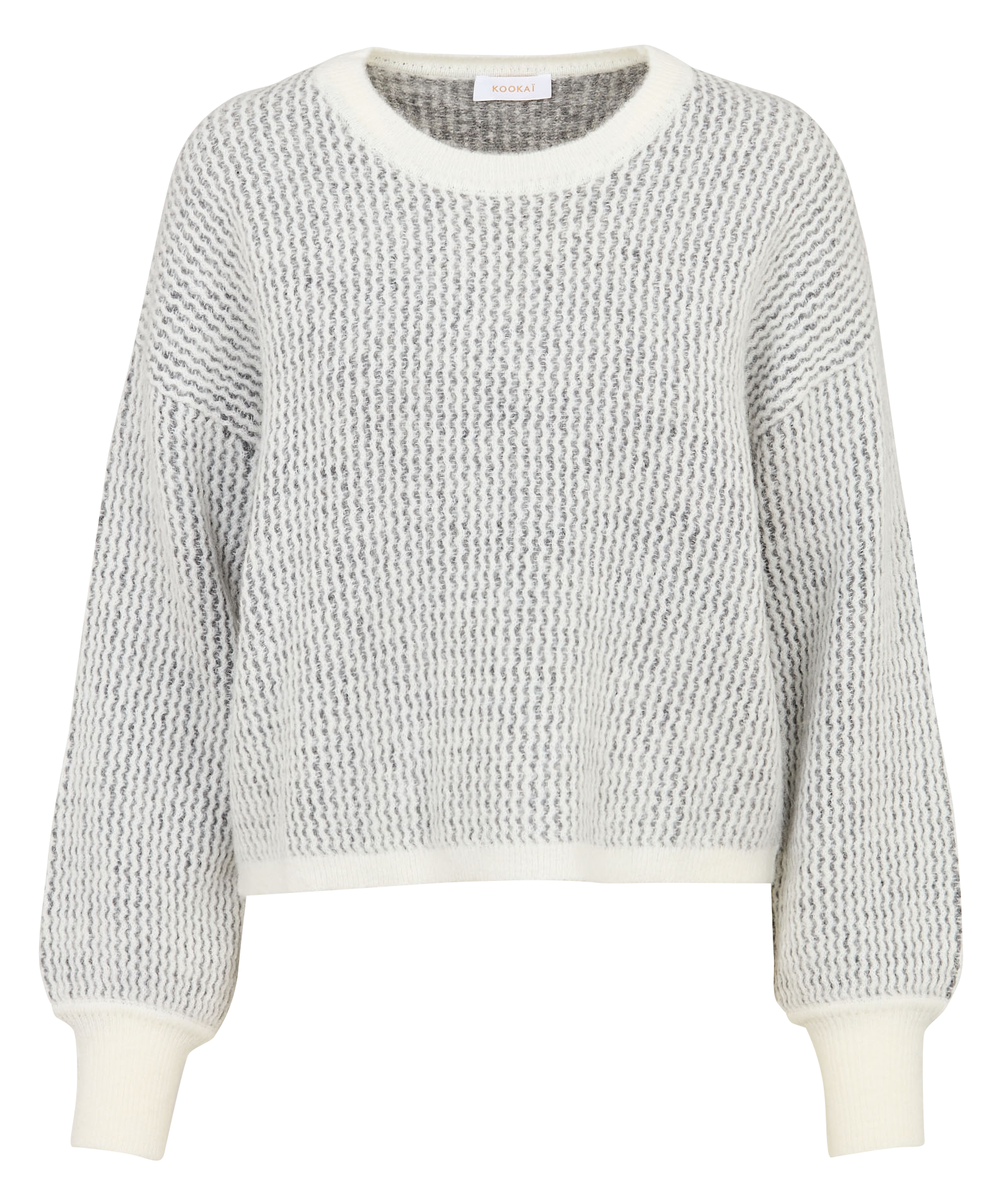 Pull col rond  Blanc