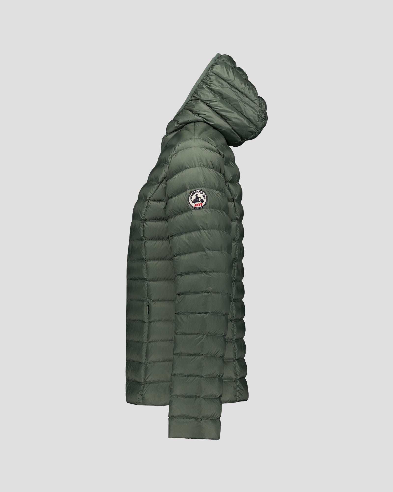 Lightweight hooded puffer jacket Cloe JOTT Green