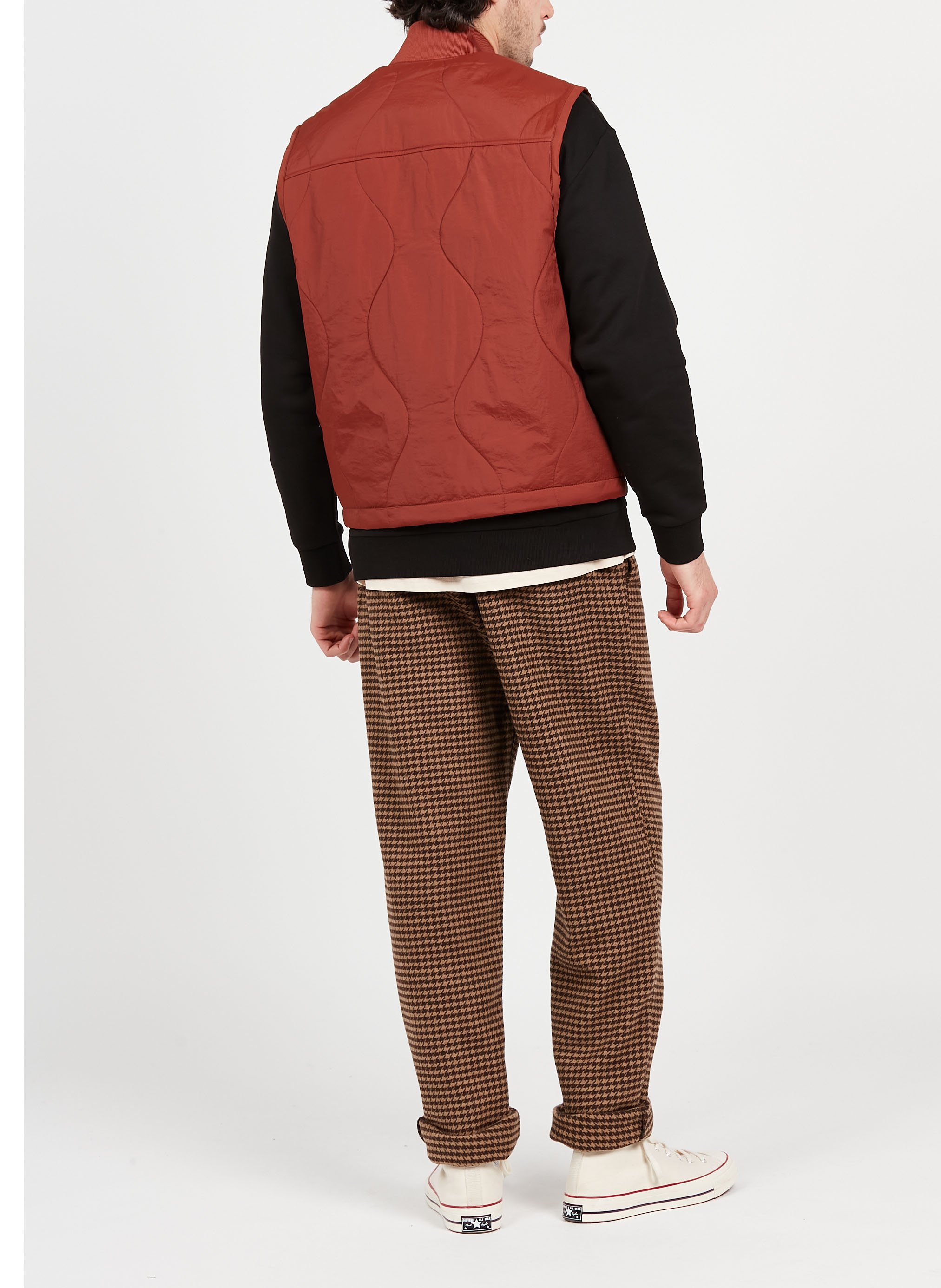 Veste à col montant en nylon  LES DEUX Rouge