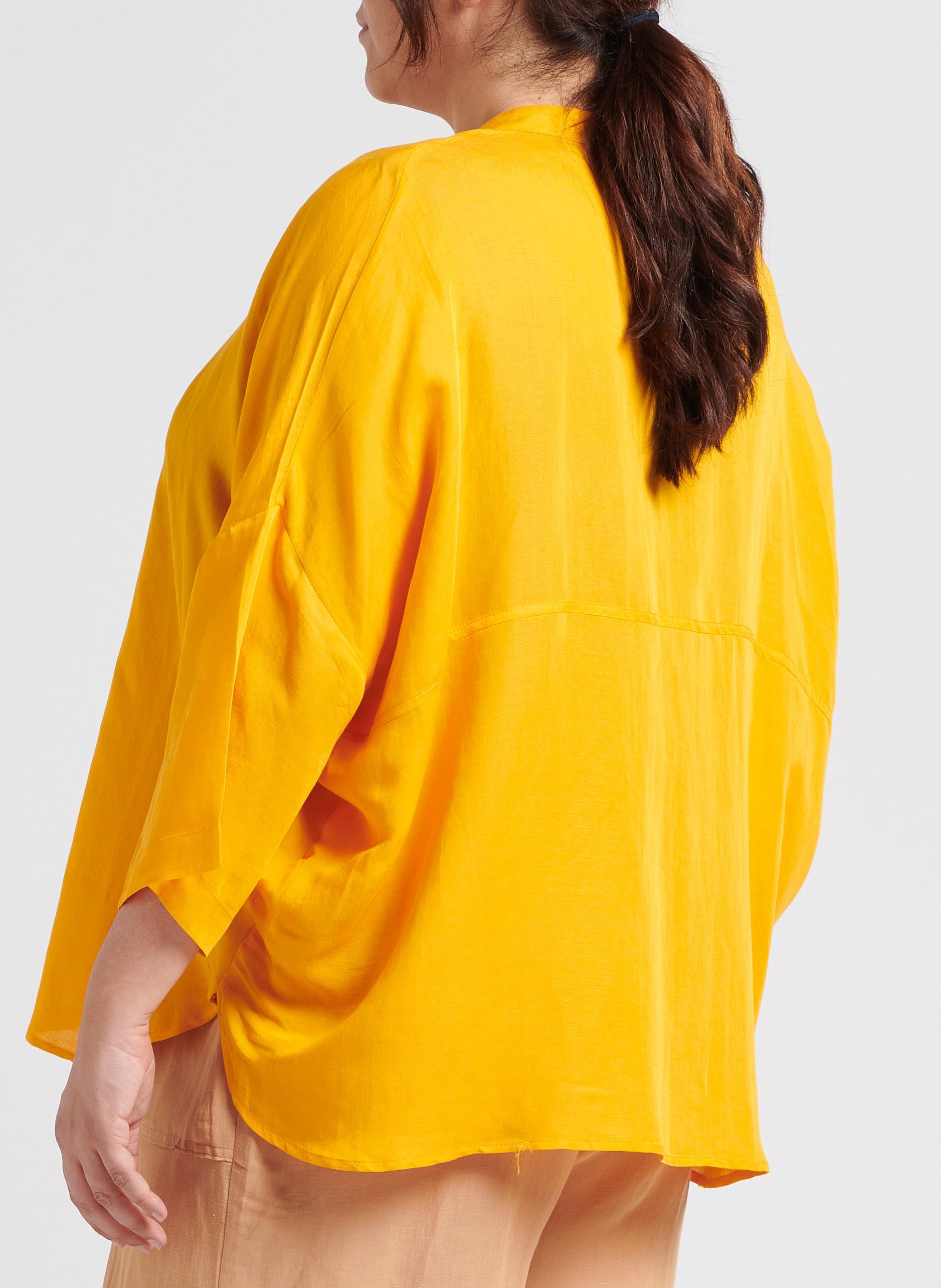 Top col rond  MAT FASHION Jaune