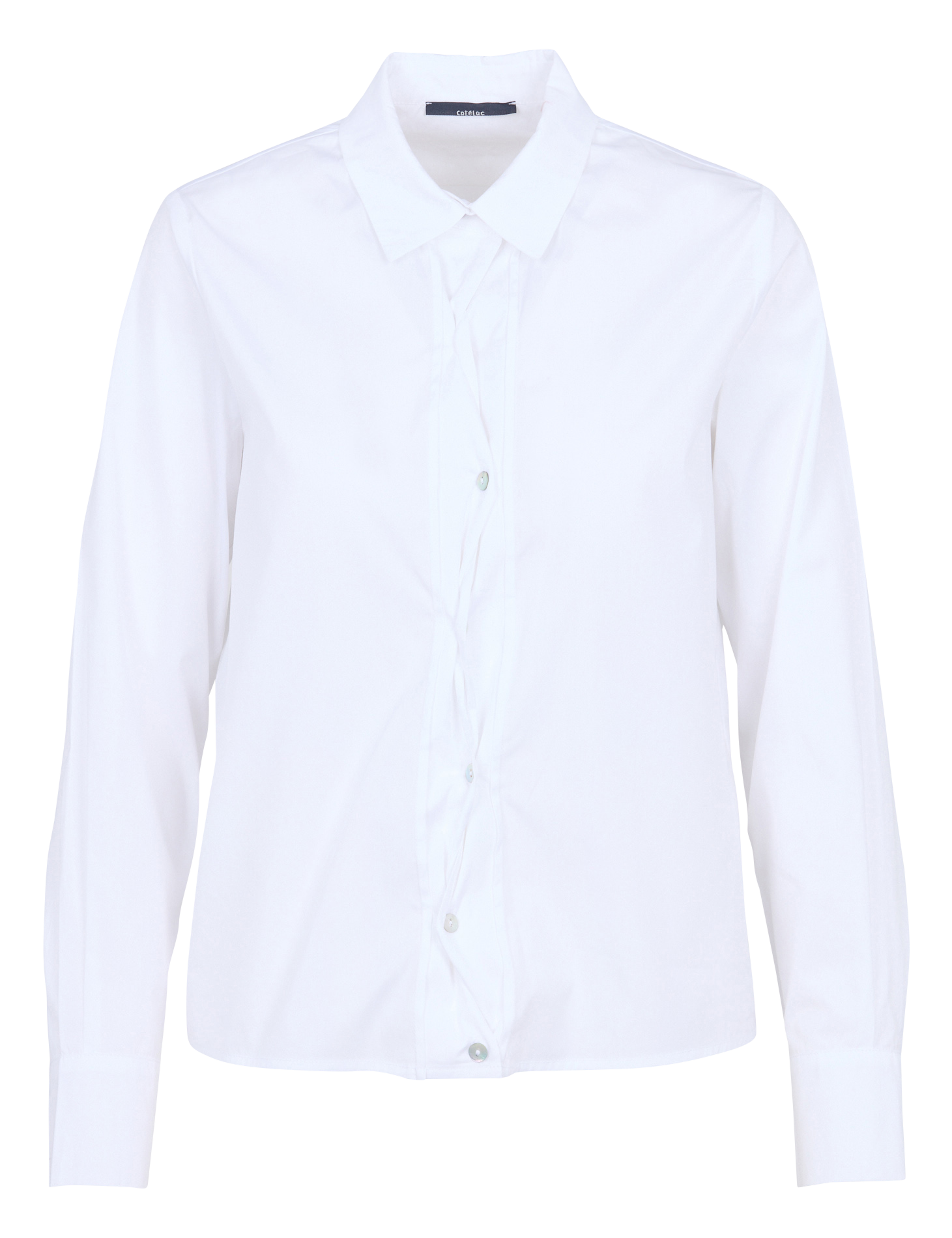 Baumwollhemd mit klassischem Kragen COTELAC Weiss