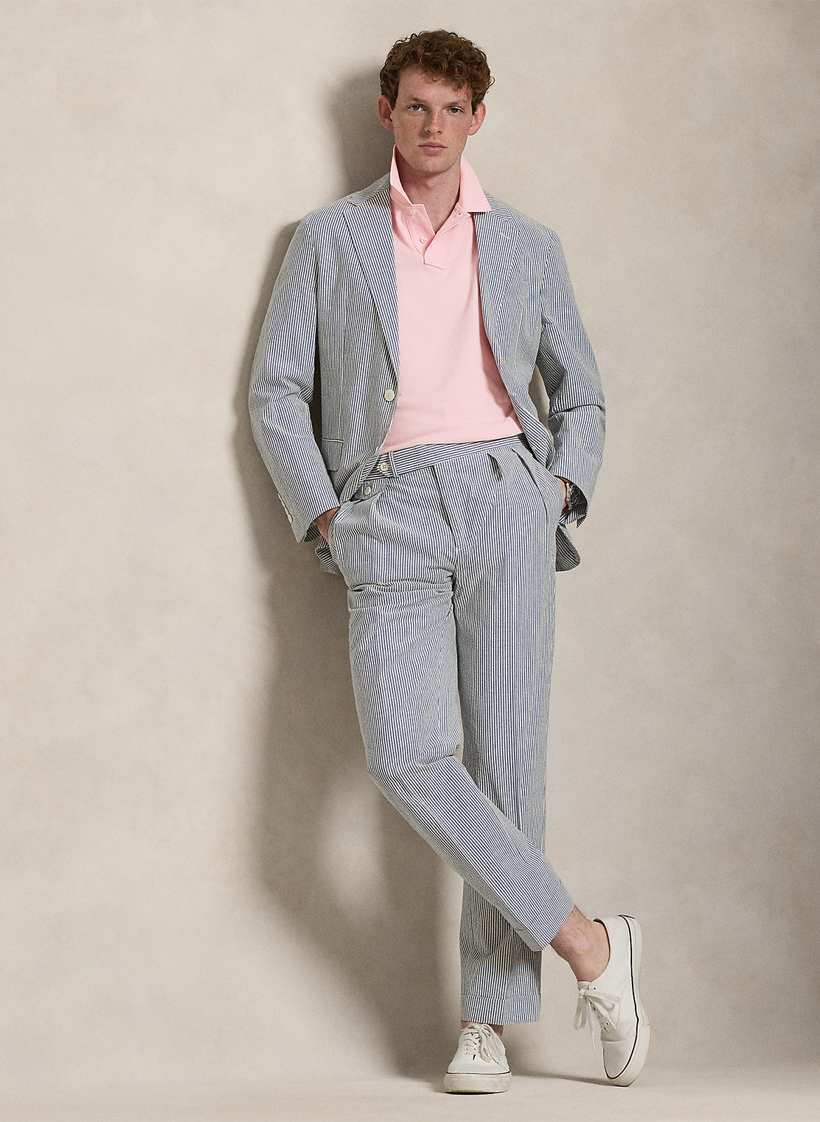 Custom-fit cotton polo shirt POLO RALPH LAUREN Pink