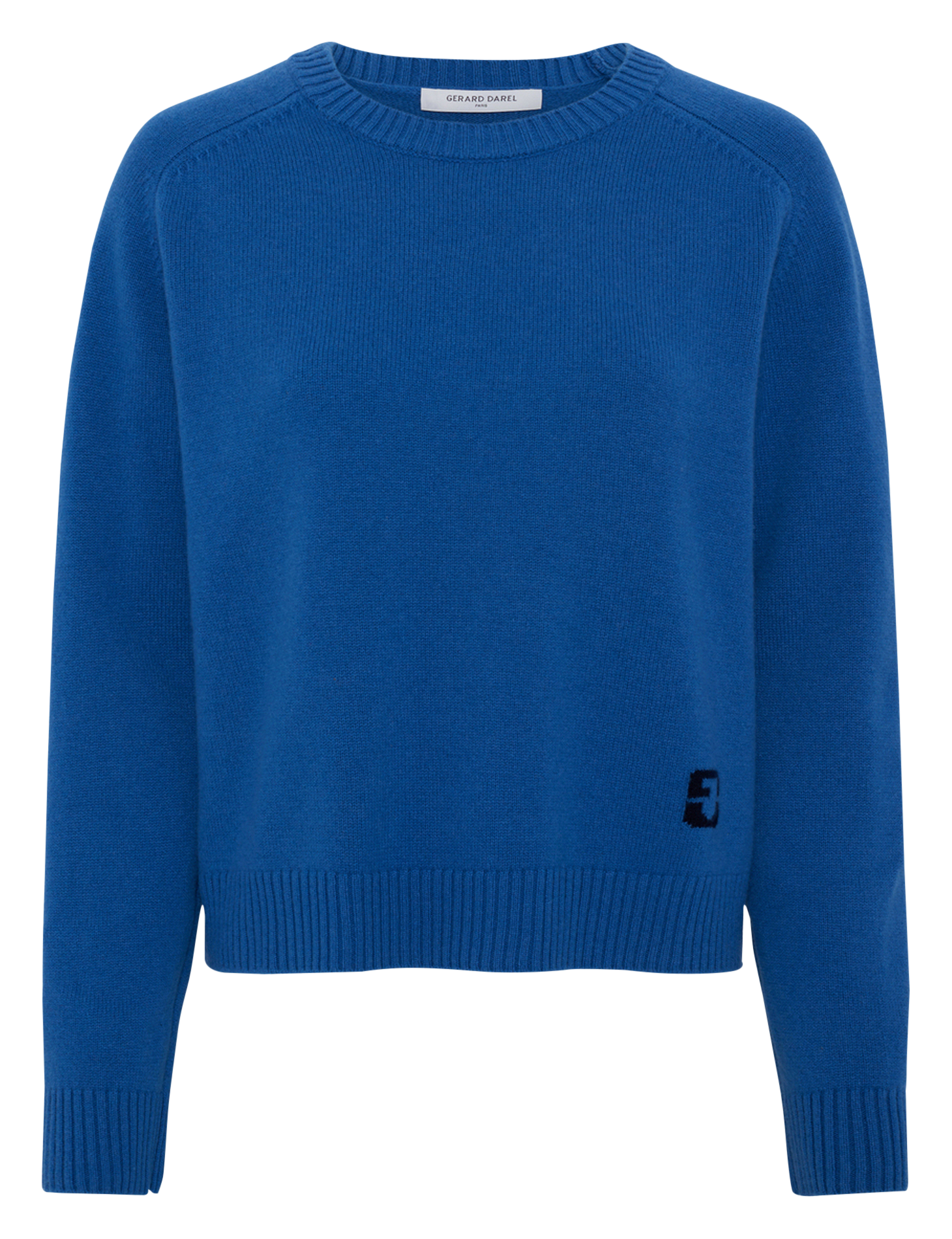 Straight round-neck wool sweater GERARD DAREL Blue