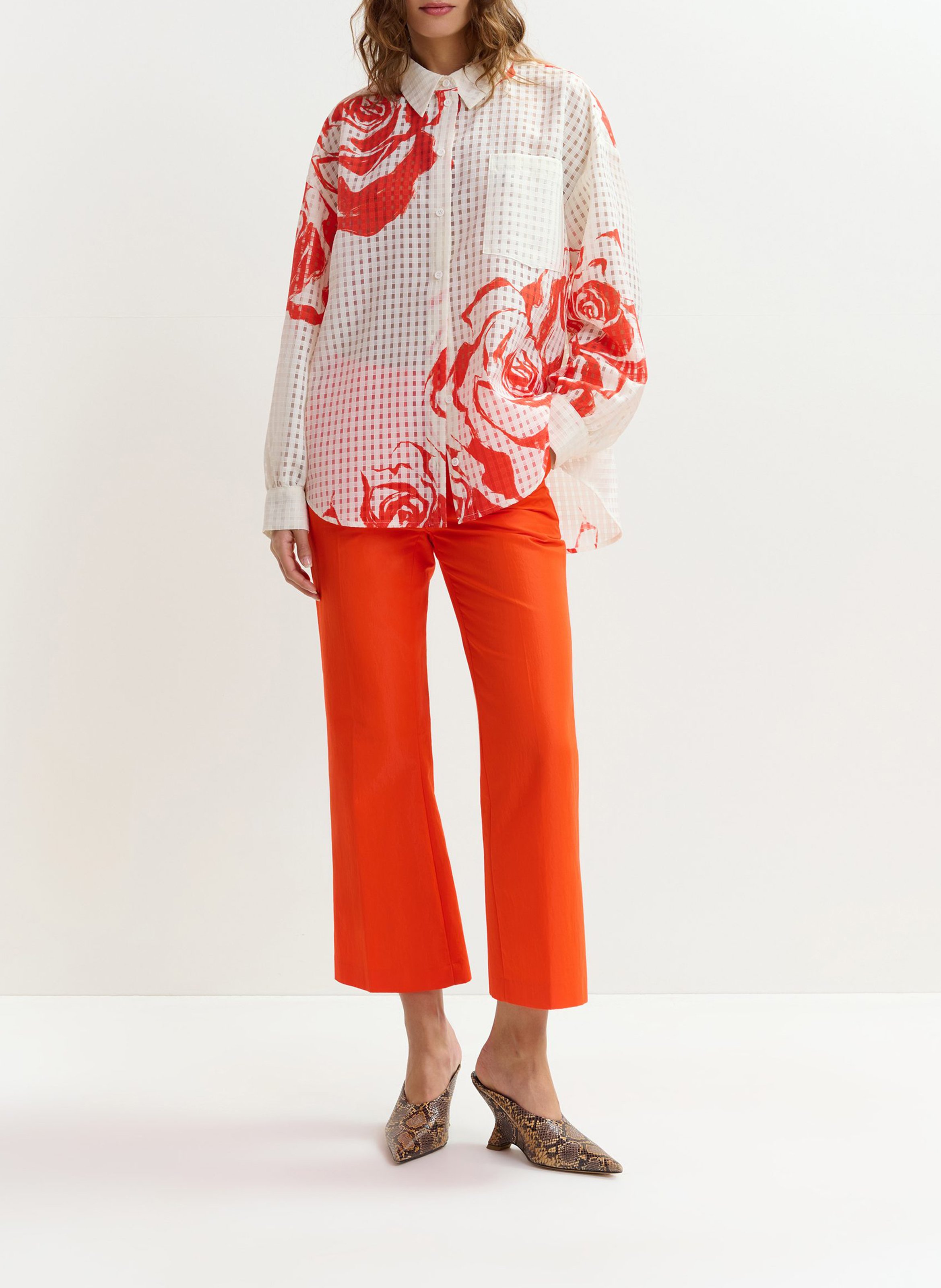 Chemise col classique imprimée ESSENTIEL ANTWERP White