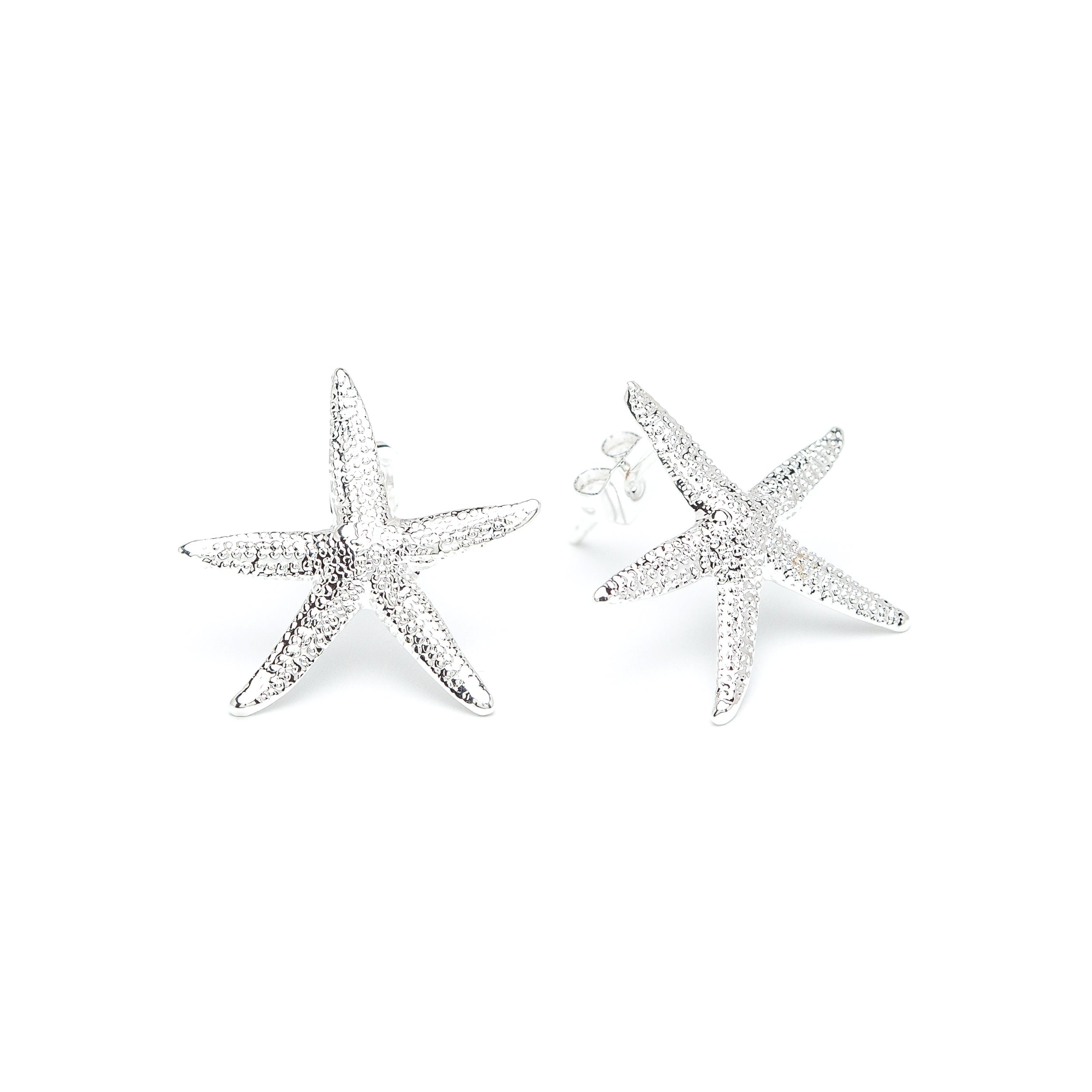 Star stud earrings gold-plated MONSIEUR SIMONE