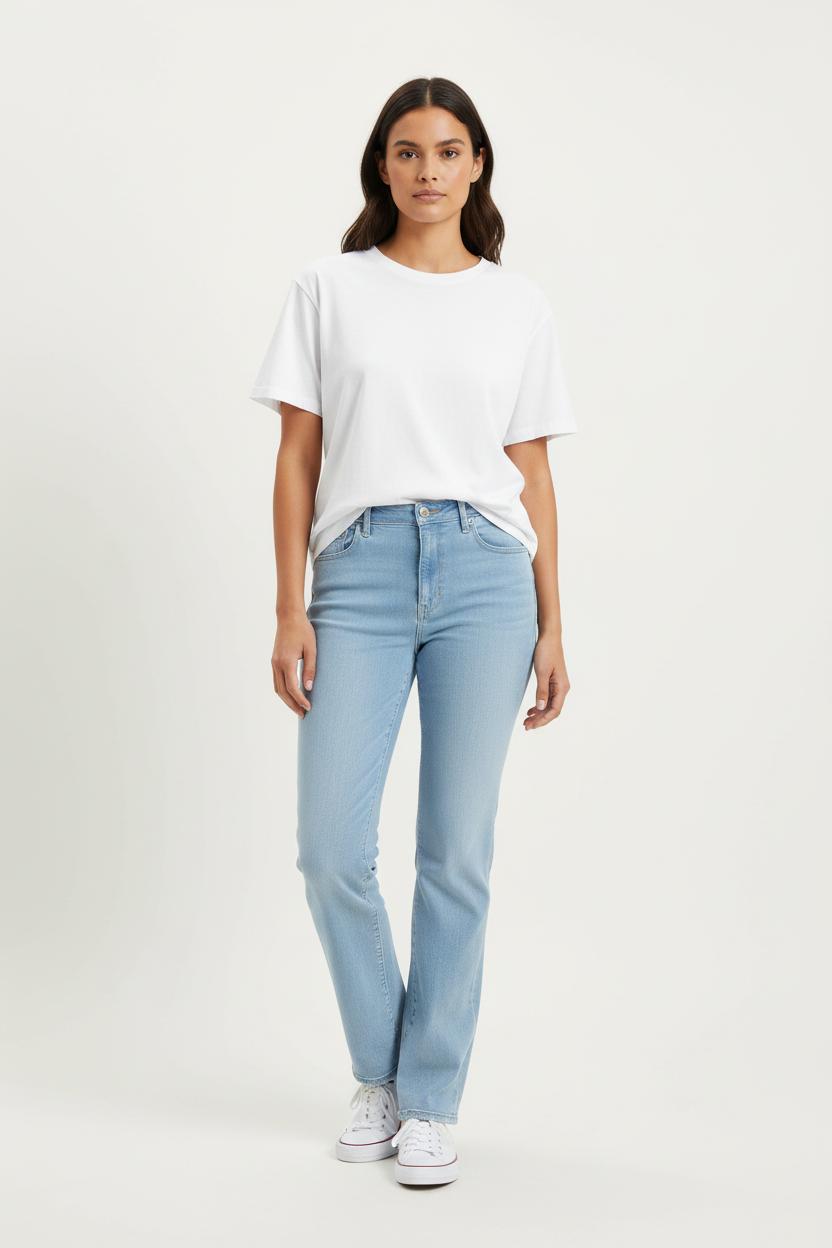 Cropped slim jeans with studs LEVI'S - Seconde main Blue