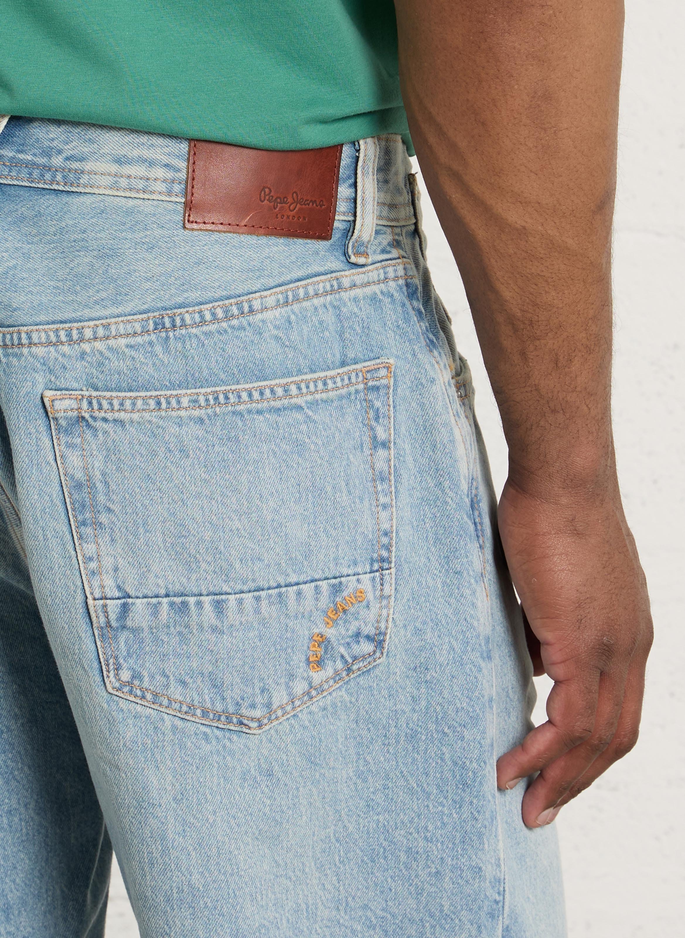 Short en jean PEPE JEANS Bleu