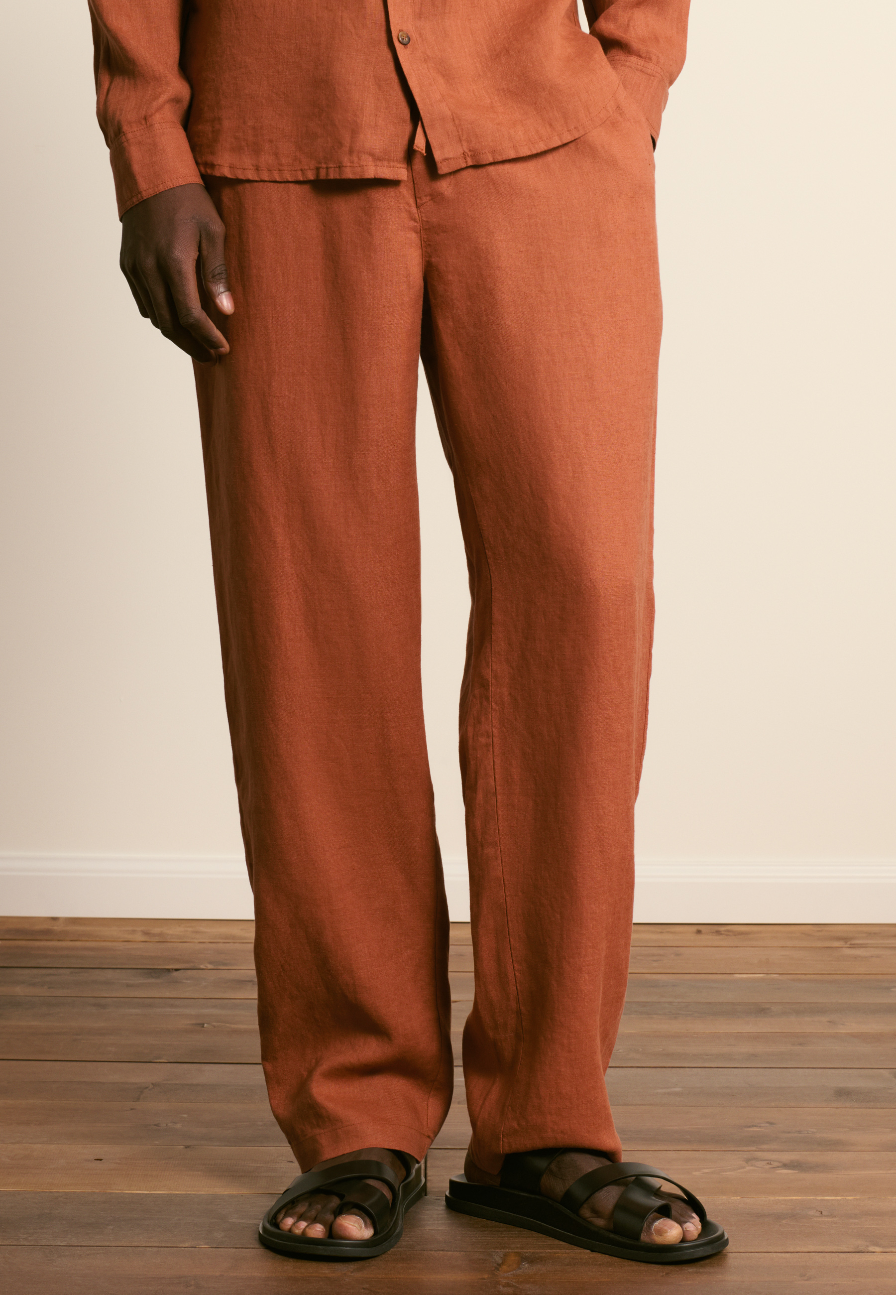 Pantalon en lin MAISON MONTAGUT