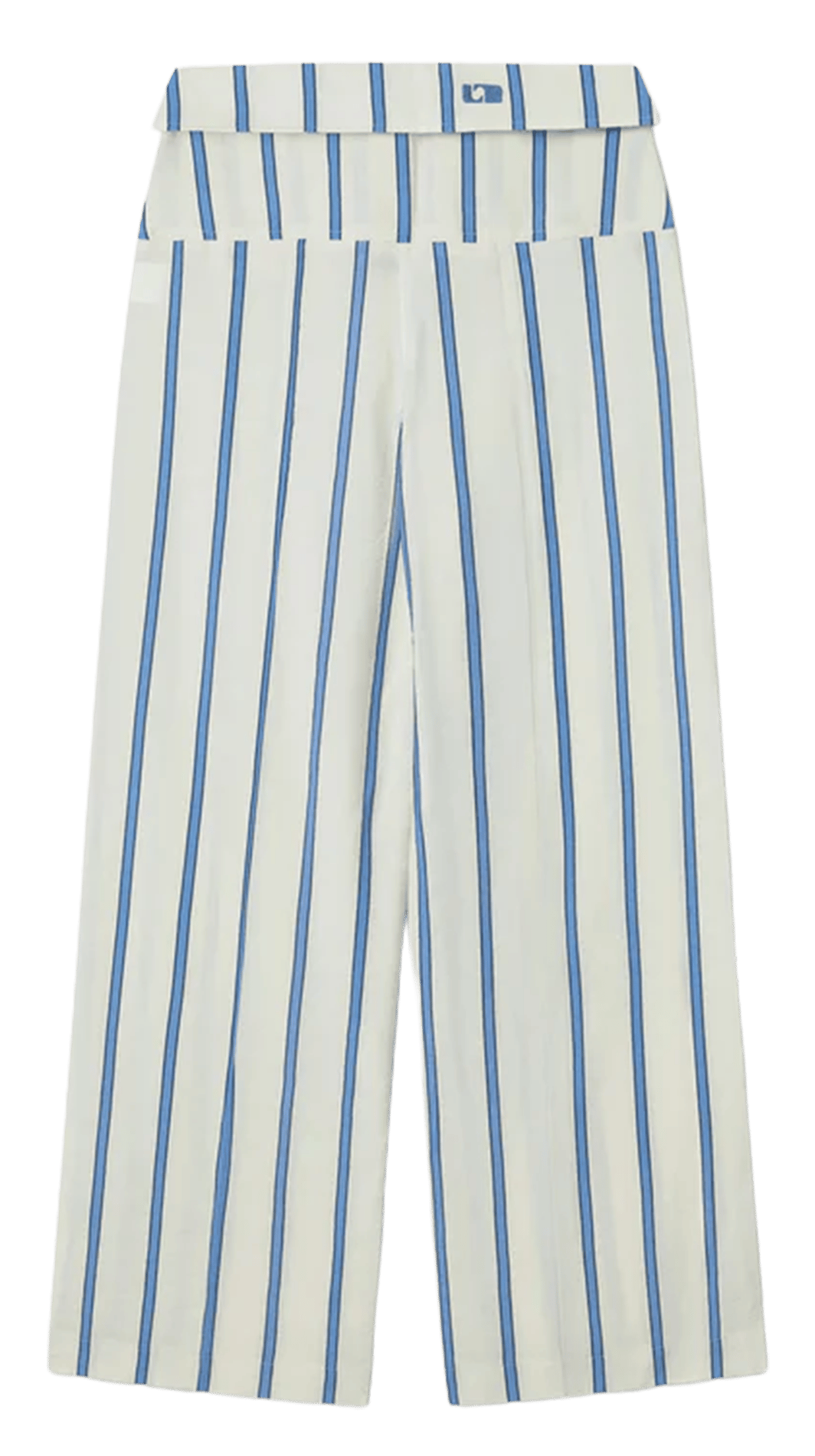 Straight striped cotton pants LAAGAM White