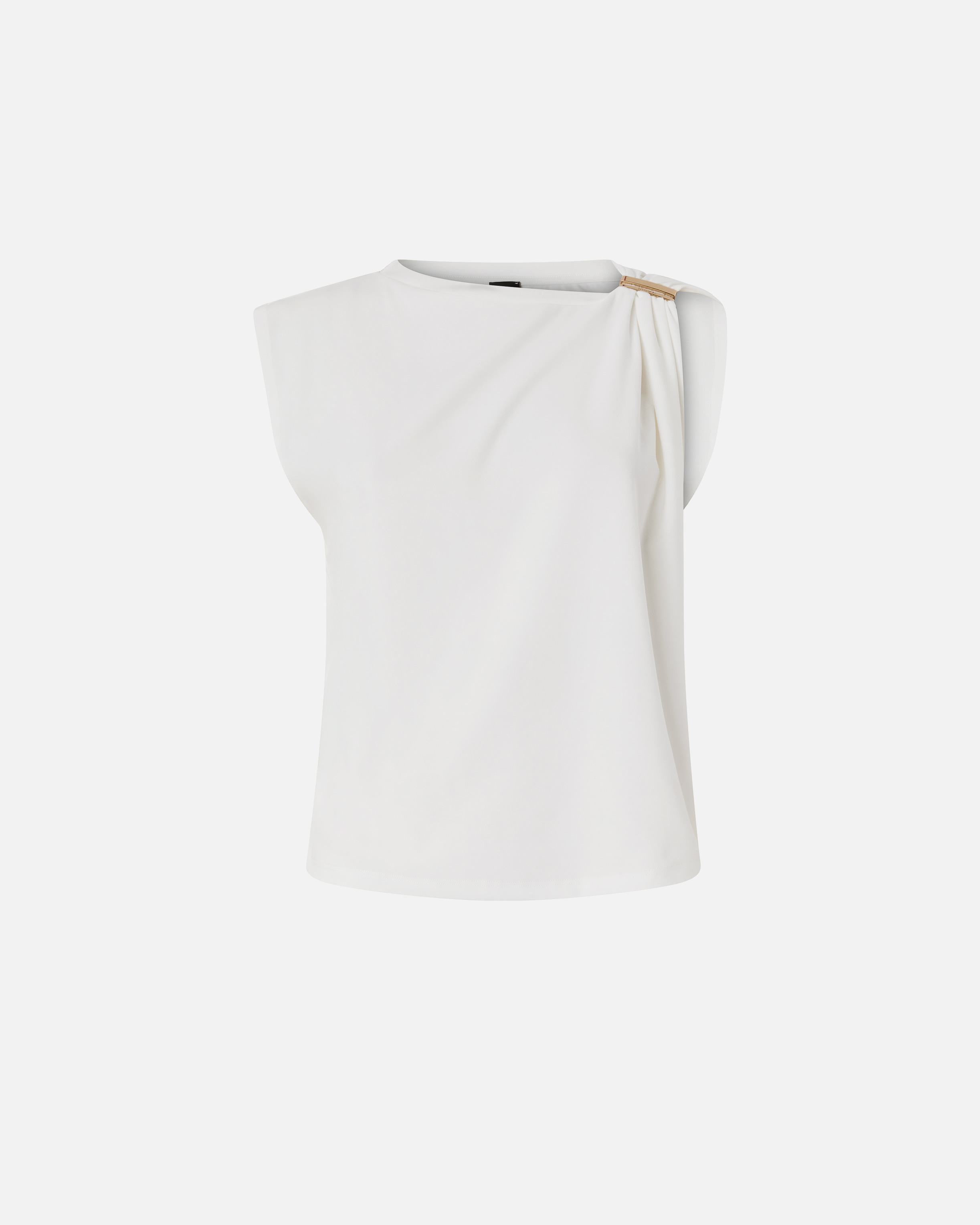 Top with golden detail PINKO White