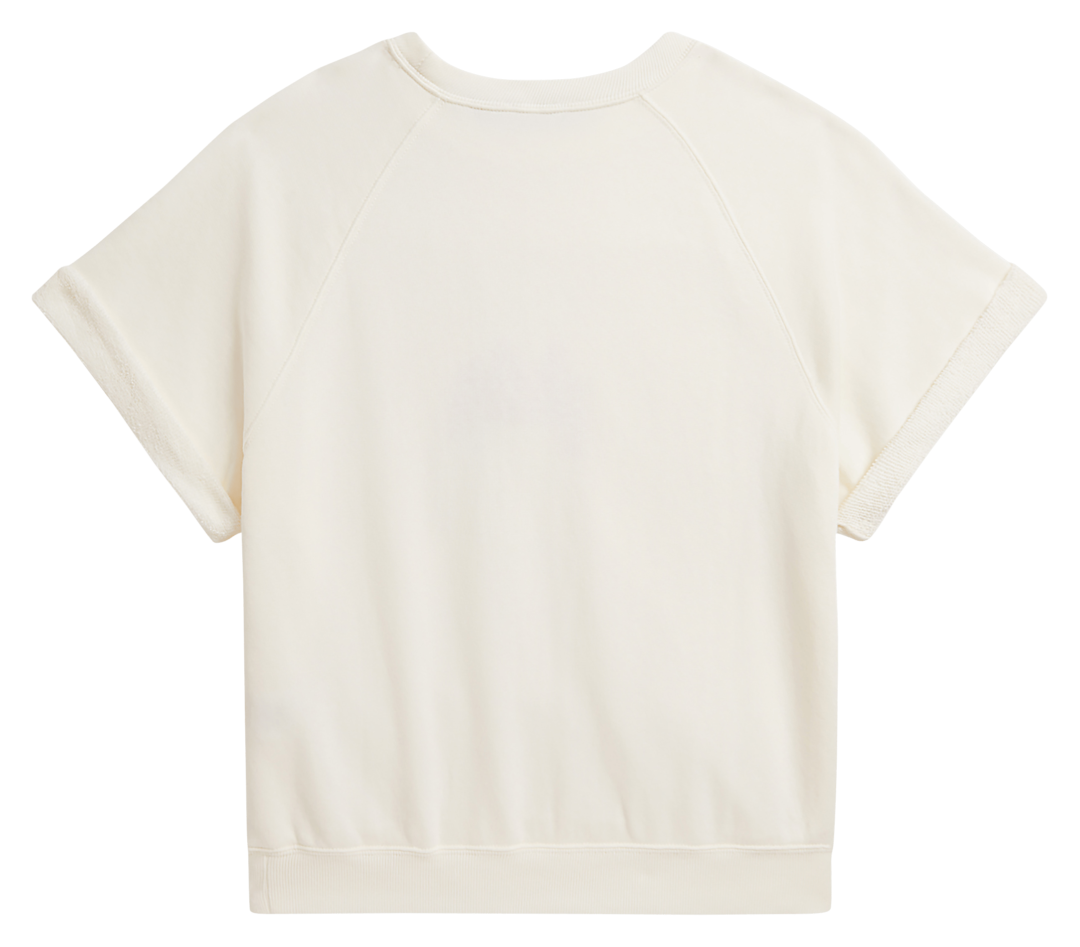 Tee-shirt droit col rond sérigraphié POLO RALPH LAUREN Blanc