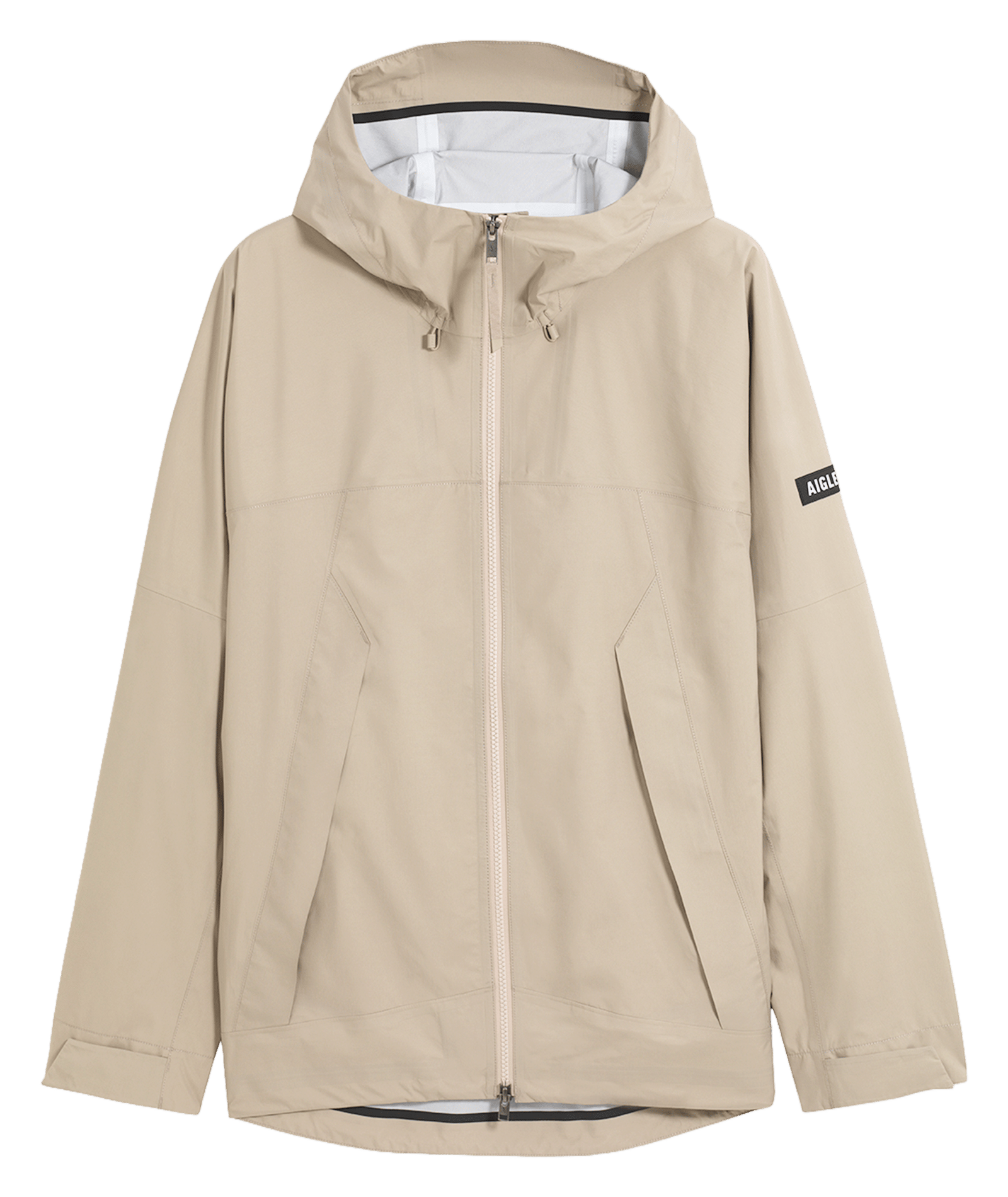Solid hooded parka coat AIGLE Beige