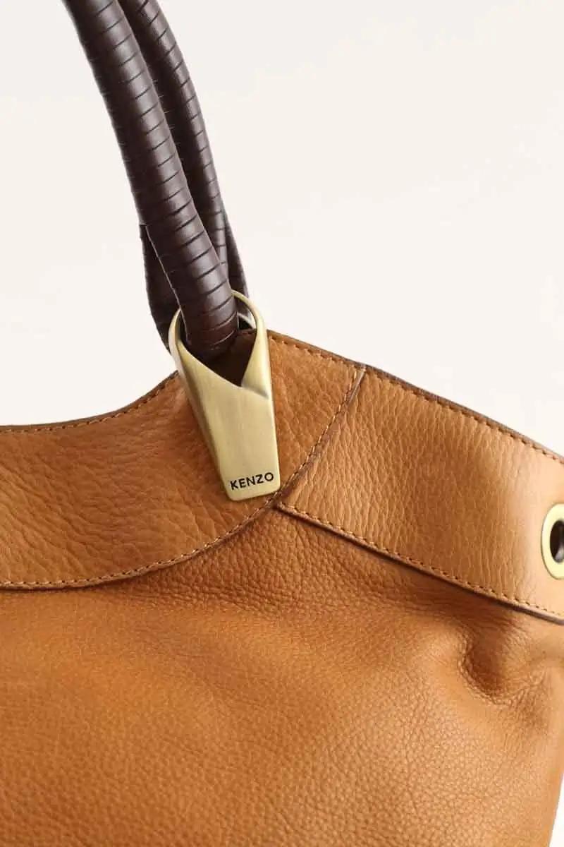 Handbag KENZO - SECONDE MAIN Brown