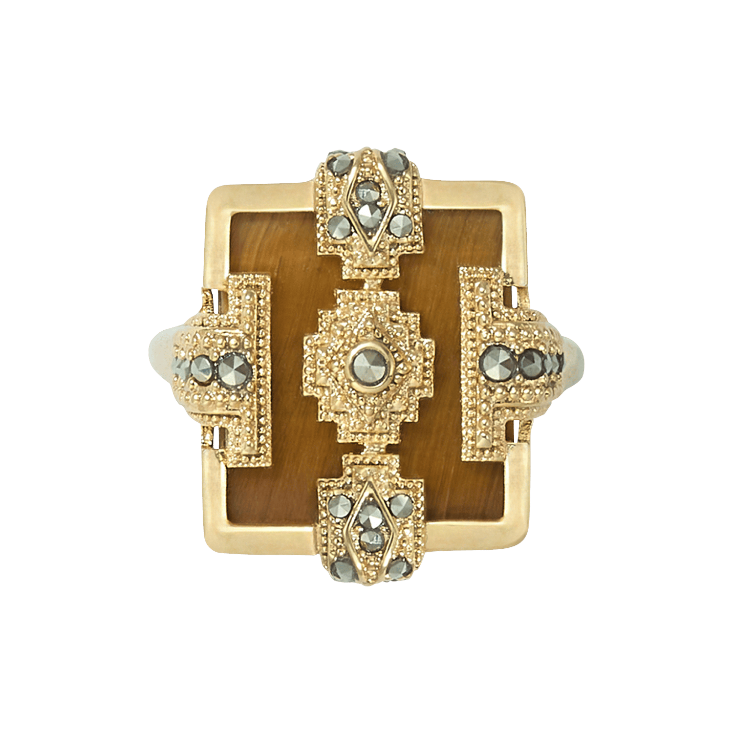 Bague carrée  BA&SH Doré