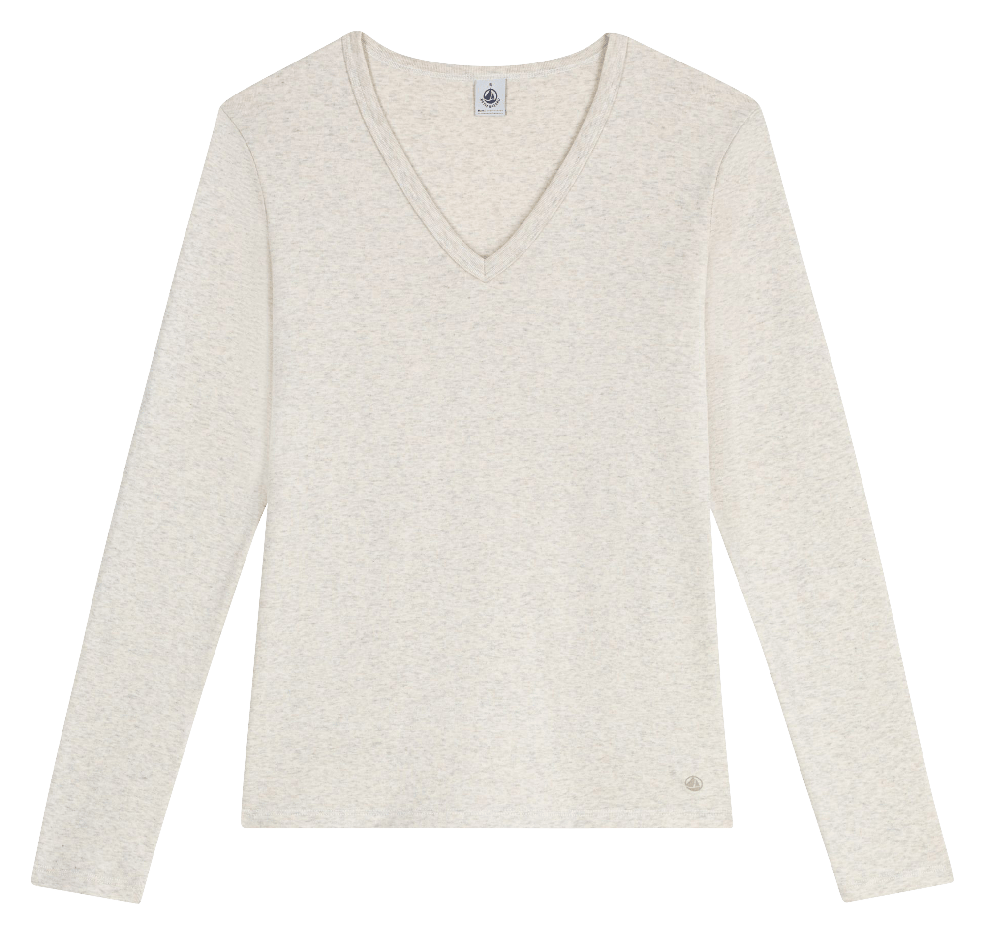 Tee-shirt col rond en coton PETIT BATEAU