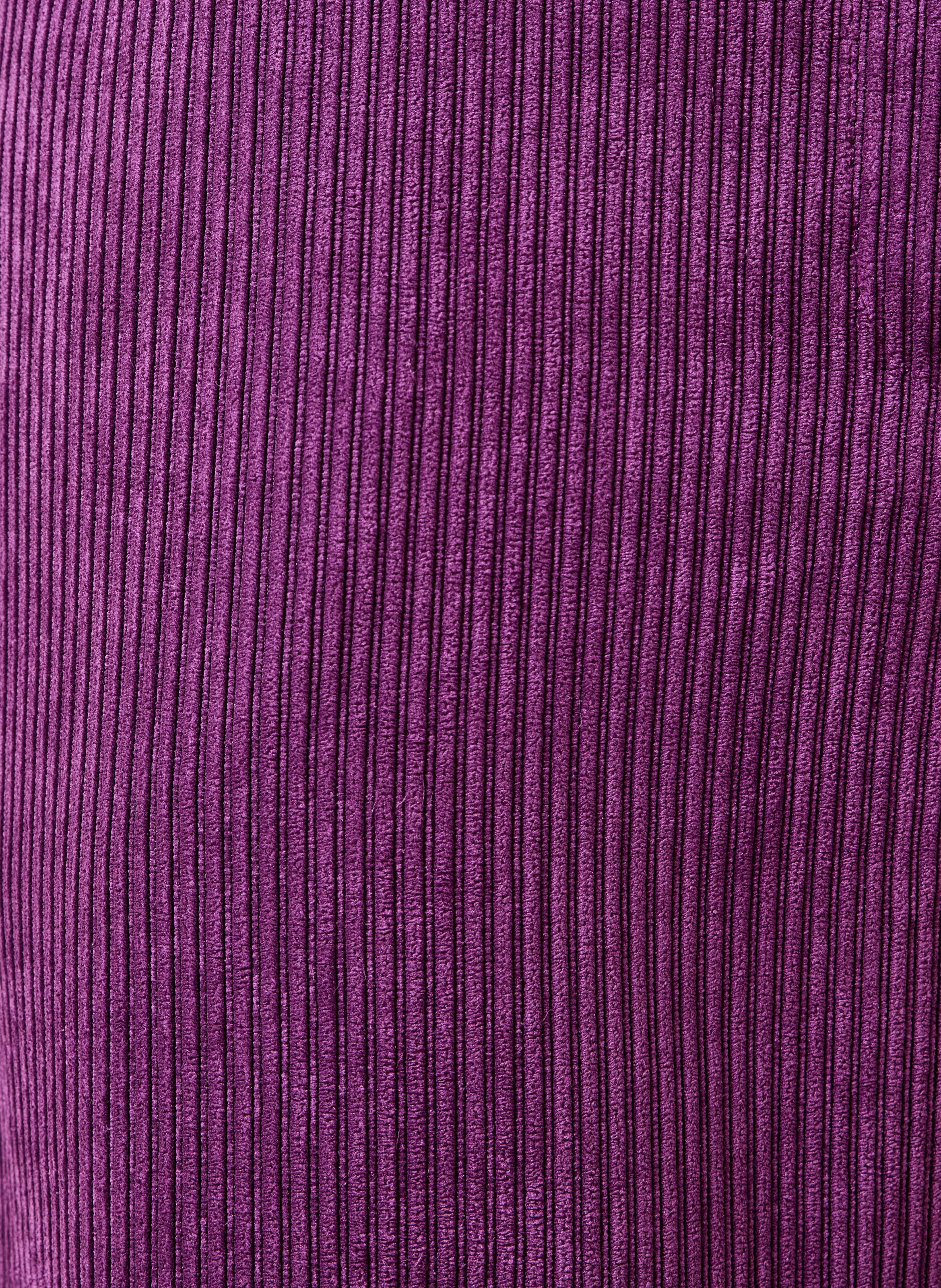 Cropped Hose aus Cord LA FEE MARABOUTEE Violett