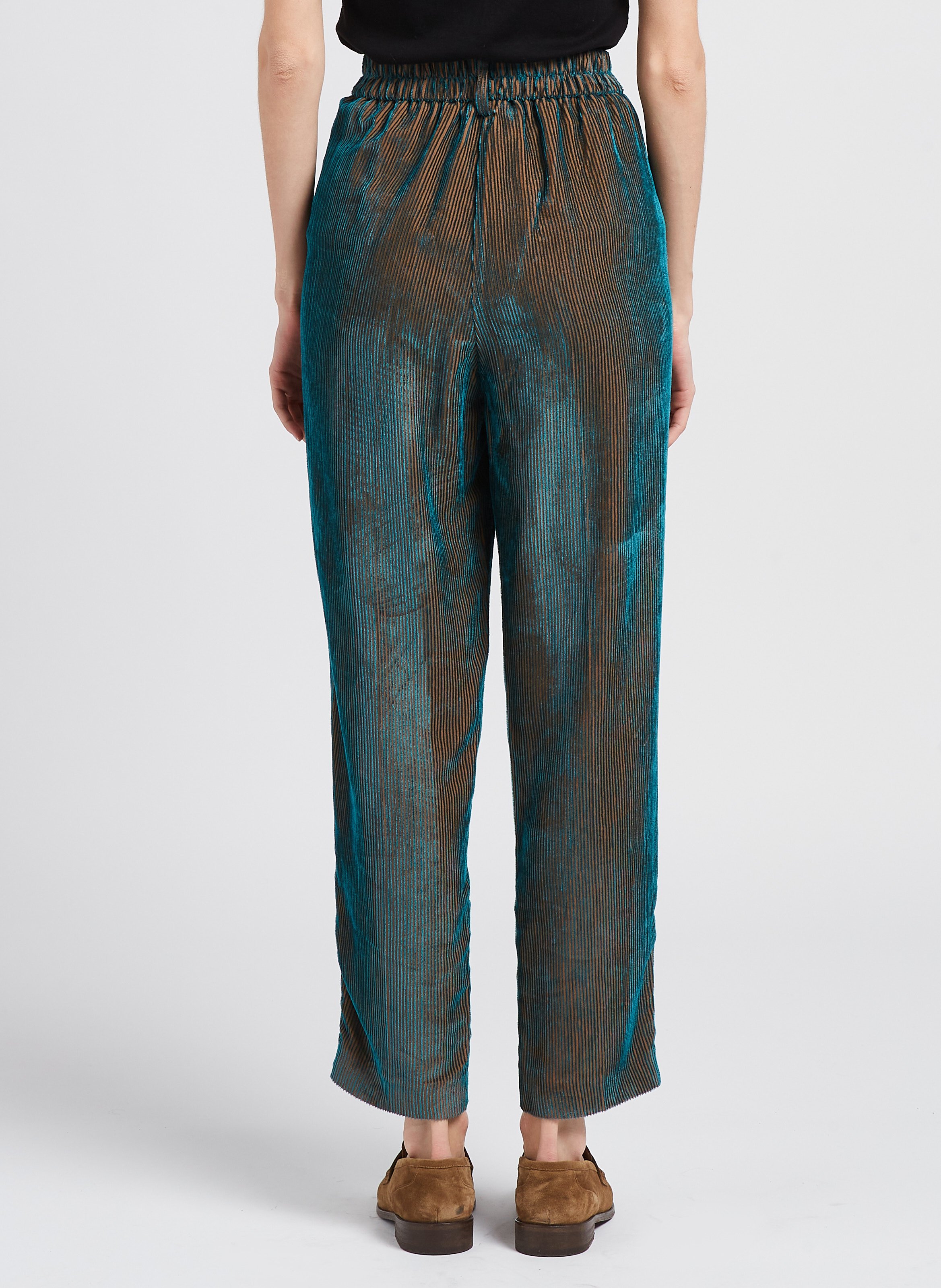 Pantalon taille haute large MOMONI Bleu