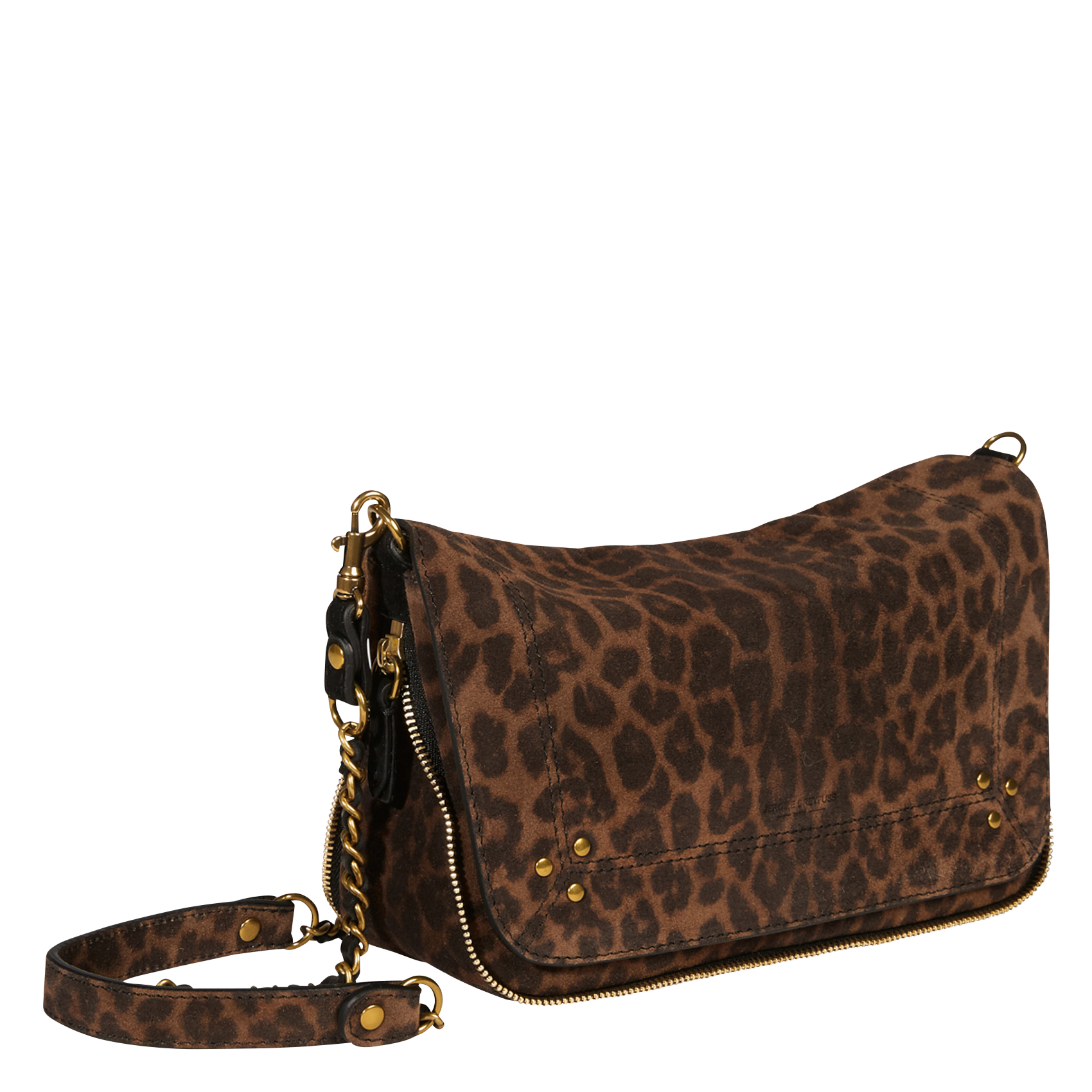 Sac bandoulière imprimé en cuir velours  JEROME DREYFUSS Multicolore