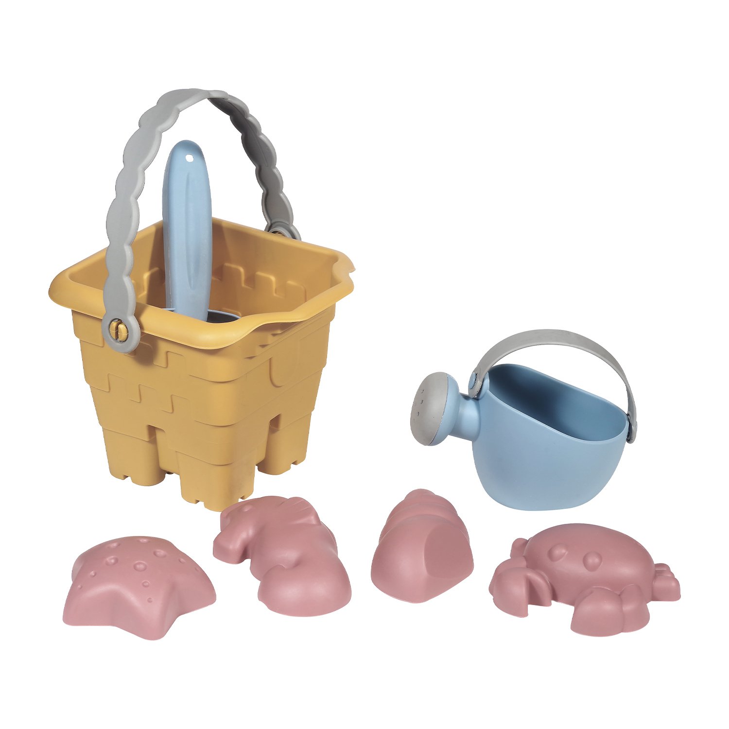 Theo 6-piece baby beach toy set KINDSGUT Yellow