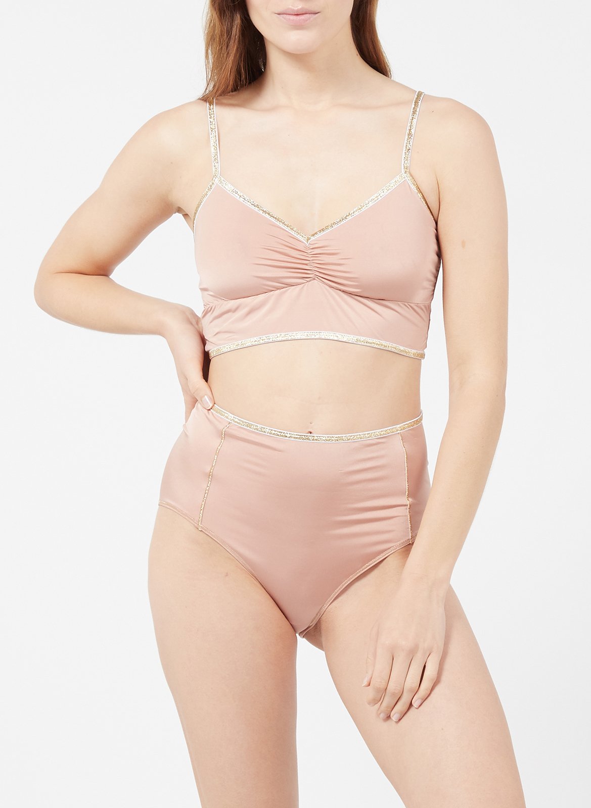 Microfiber bralette LA NOUVELLE Pink