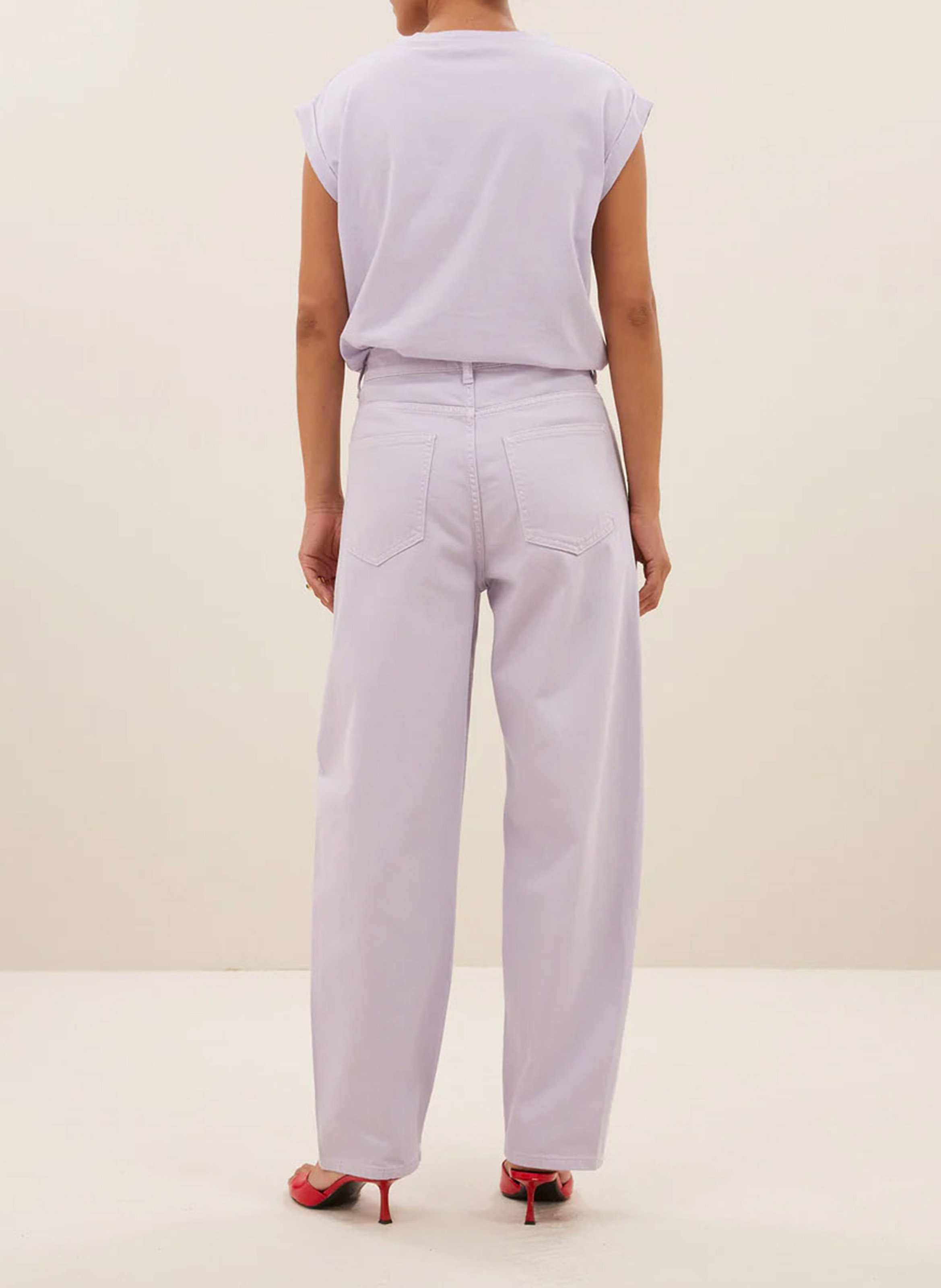 Wijde jeans met hoge taille BY BAR Violet