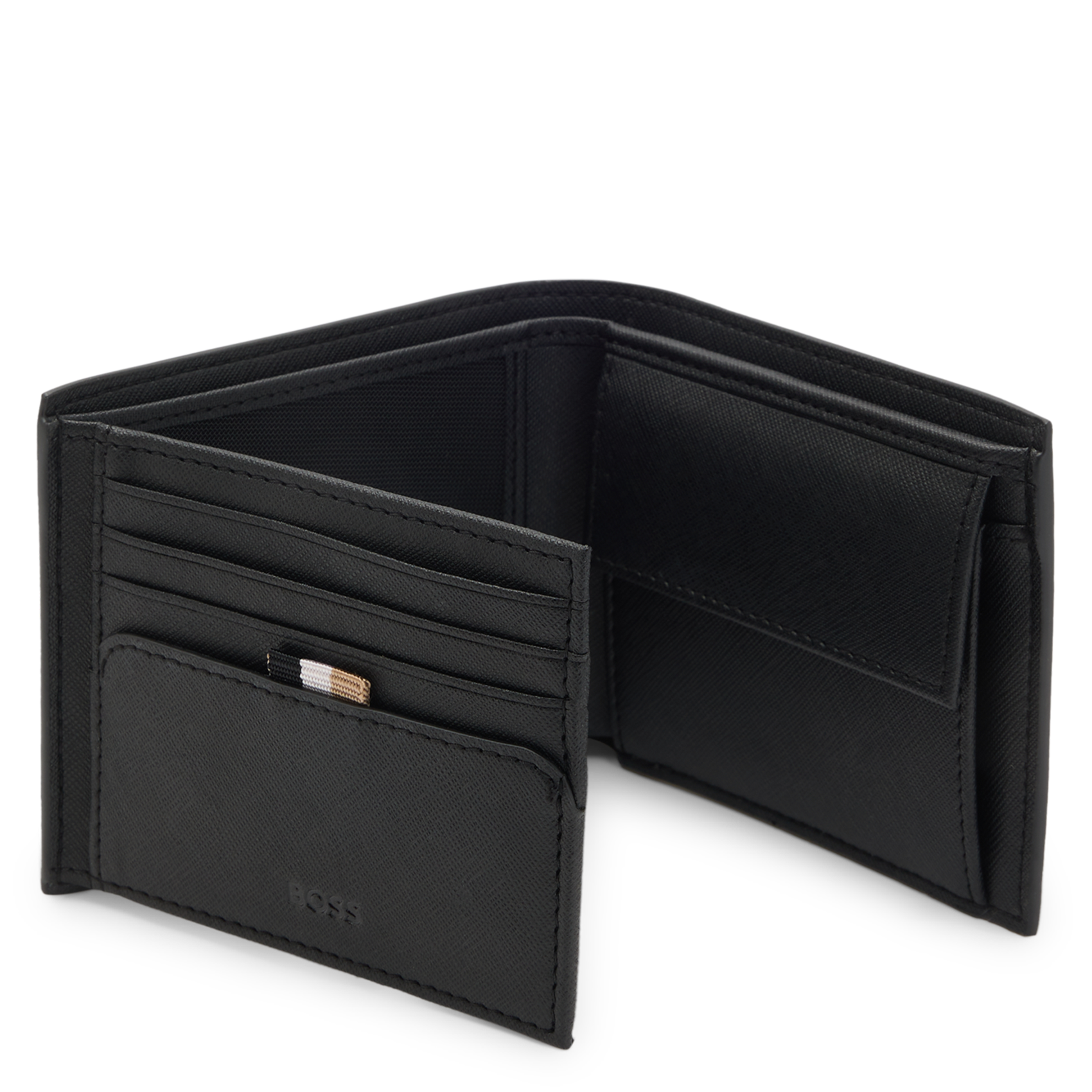 Babylon leather wallet BOSS Black