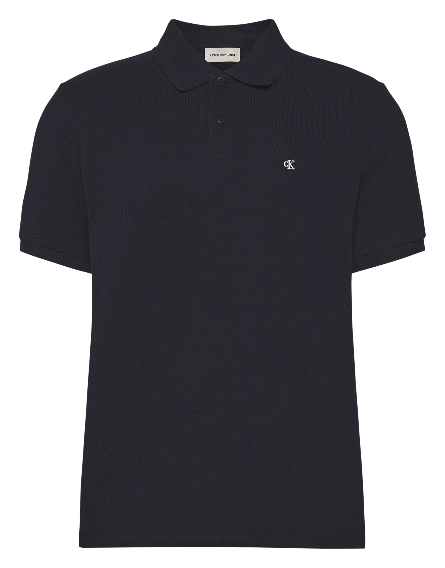 Polo manches courtes regular en coton CALVIN KLEIN Bleu