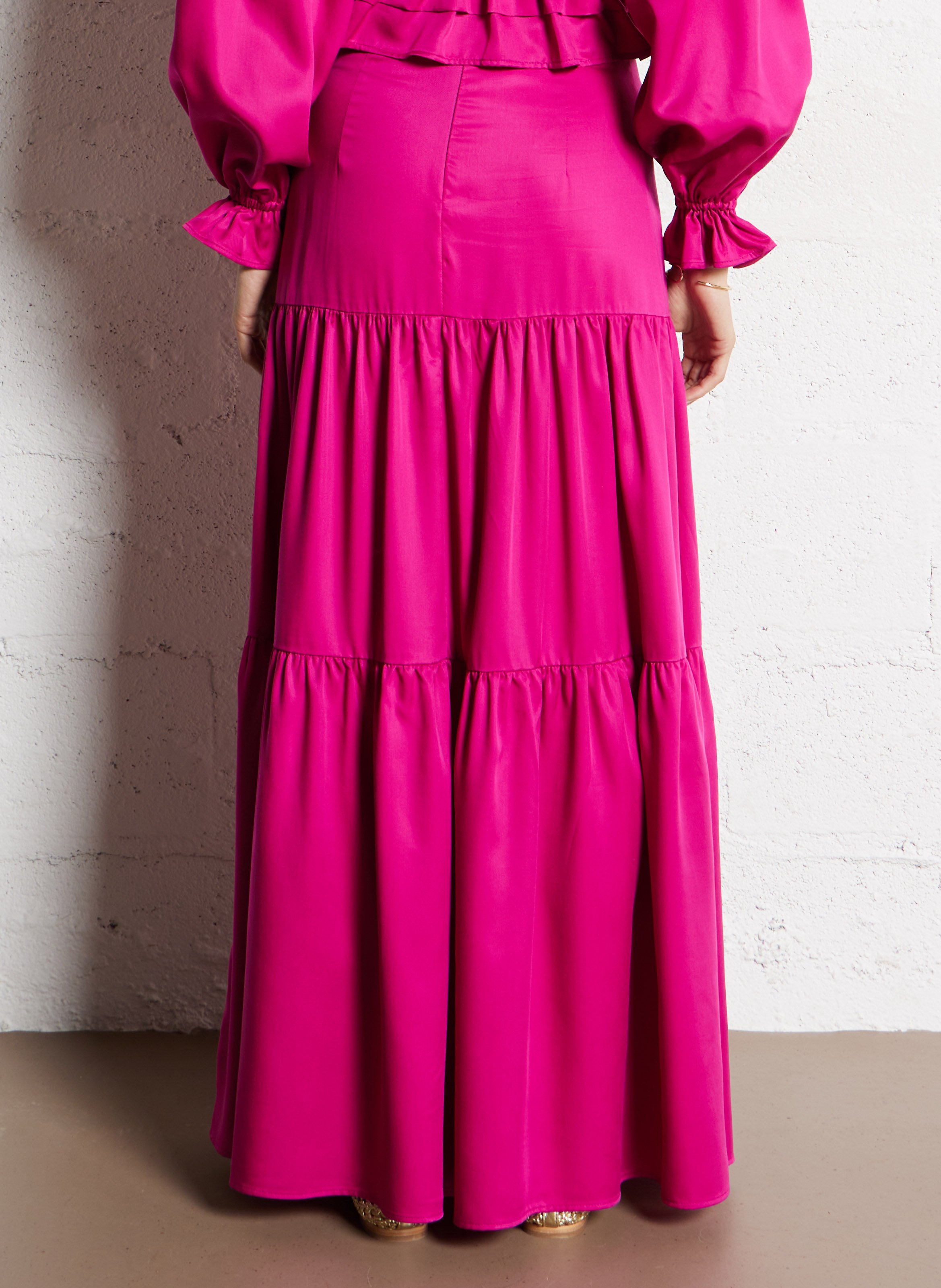 Long A-line skirt ELISE CHALMIN Pink