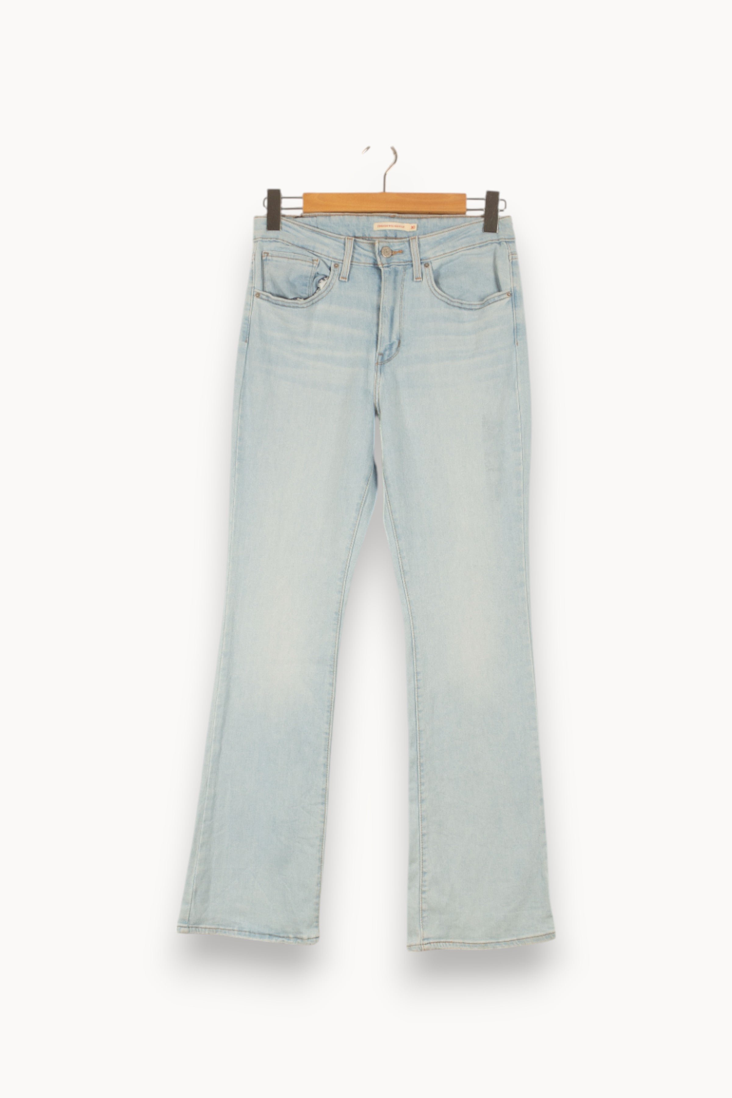 Cropped slim jeans with studs LEVI'S - Seconde main Blue