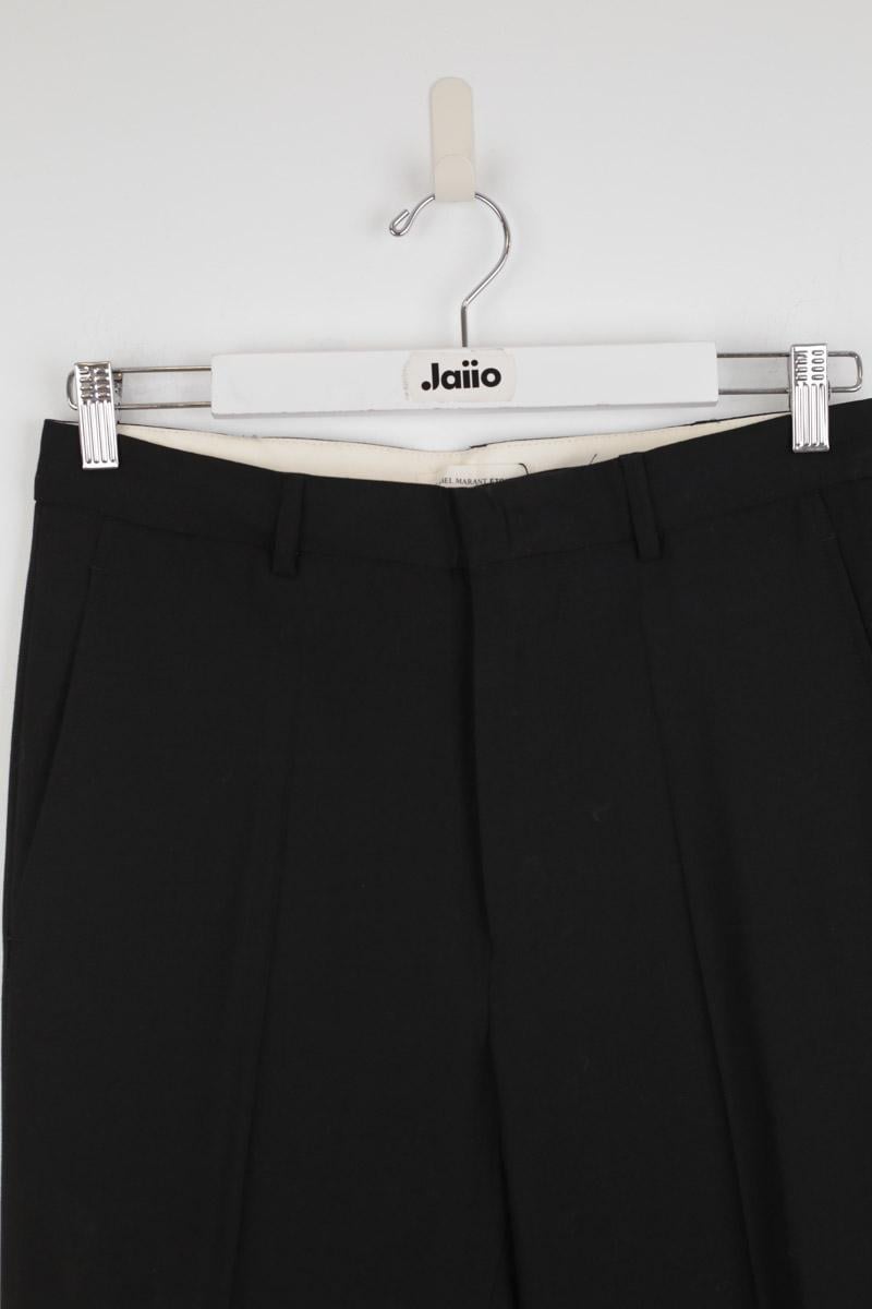 Alpha slim wool trousers ISABEL MARANT ÉTOILE - SECONDE MAIN Black